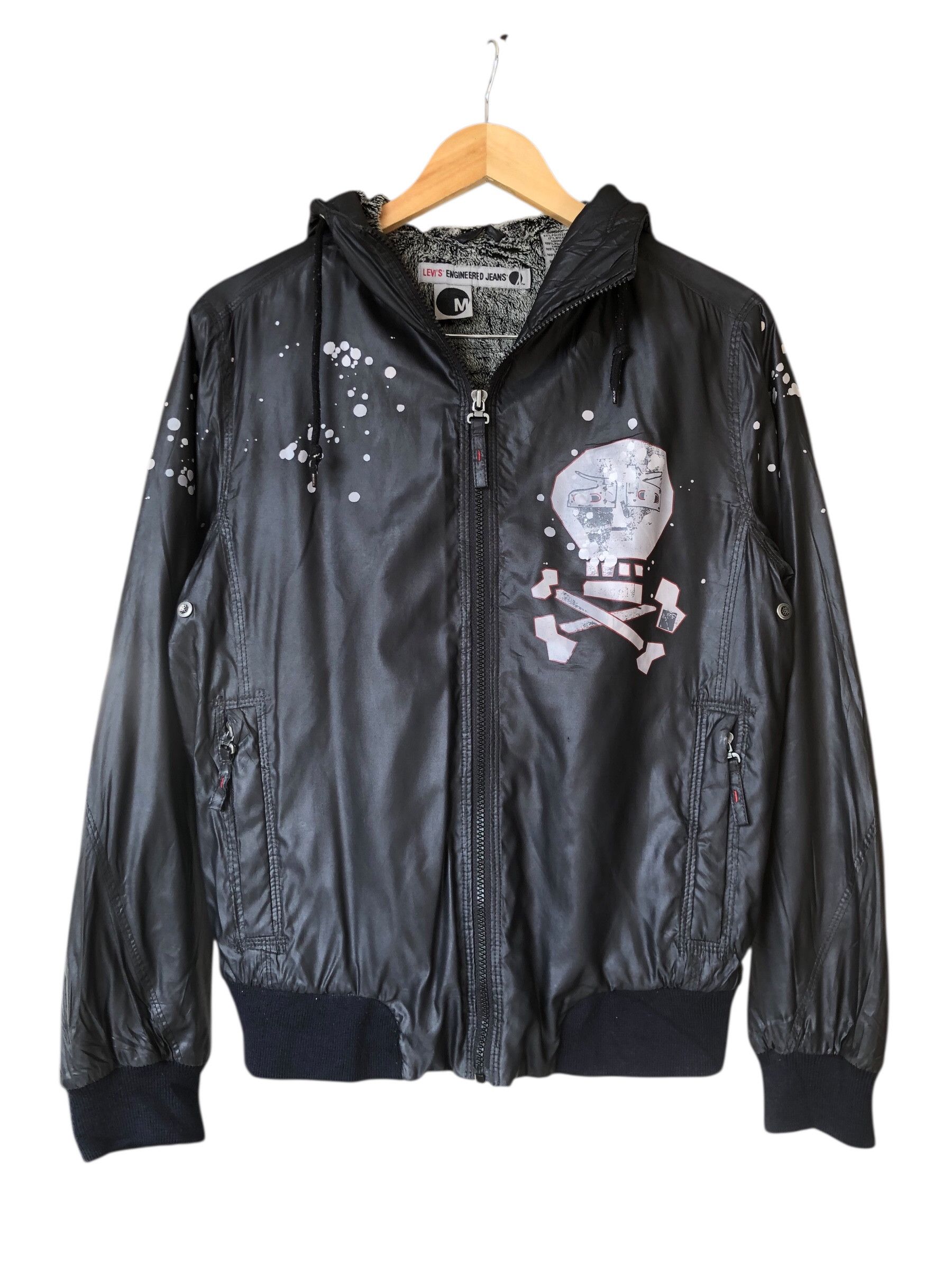 Levi's Rare🔥 Levis Engineered Jeans Skull Prited Bomber Jacket Size US M / EU 48-50 / 2 - 1 Thumbnail