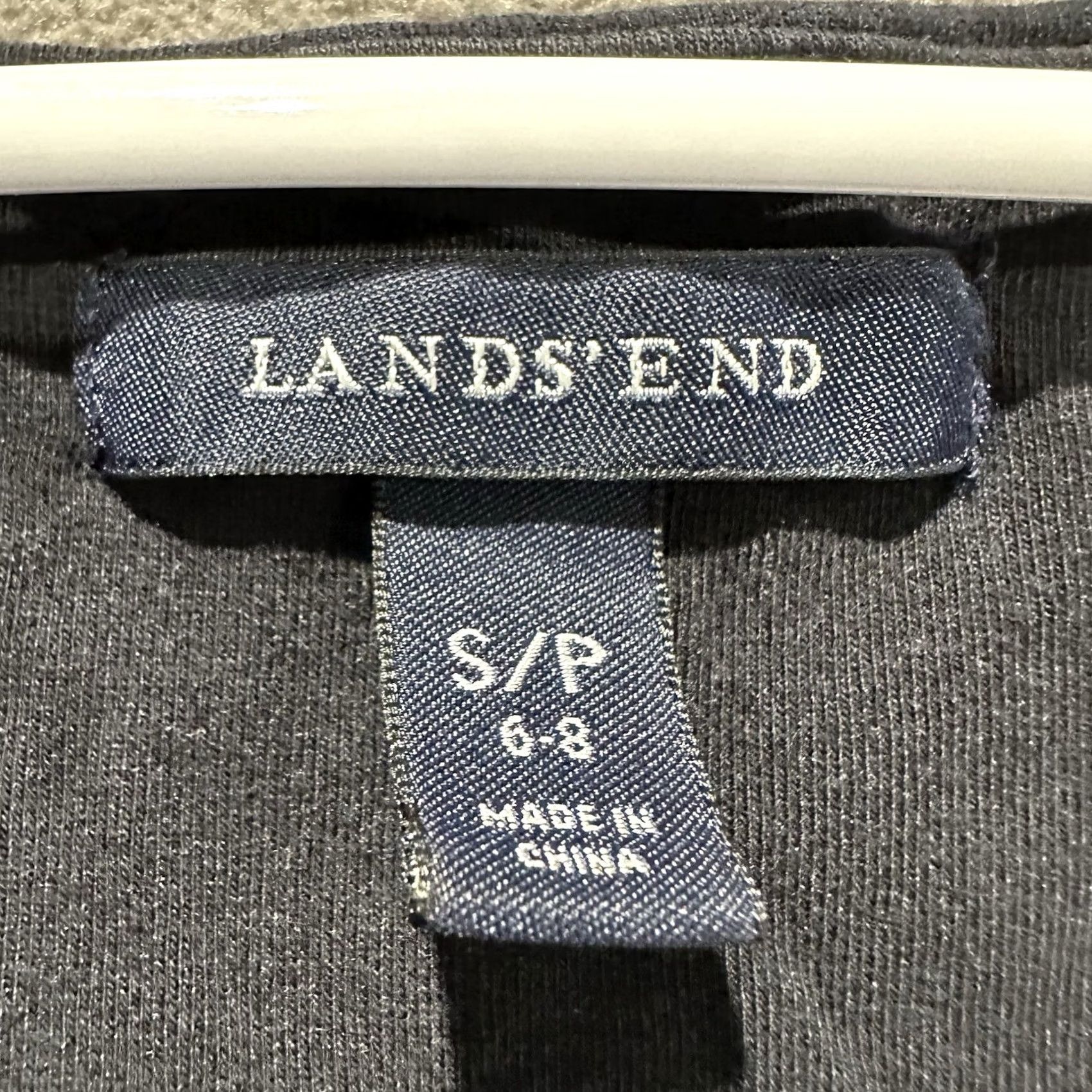 Lands' End Lands End Dress Womens S Black Fit Flare Sleeveless Rayon Surplice V-Neck Casual Size S / US 4 / IT 40 - 7 Thumbnail