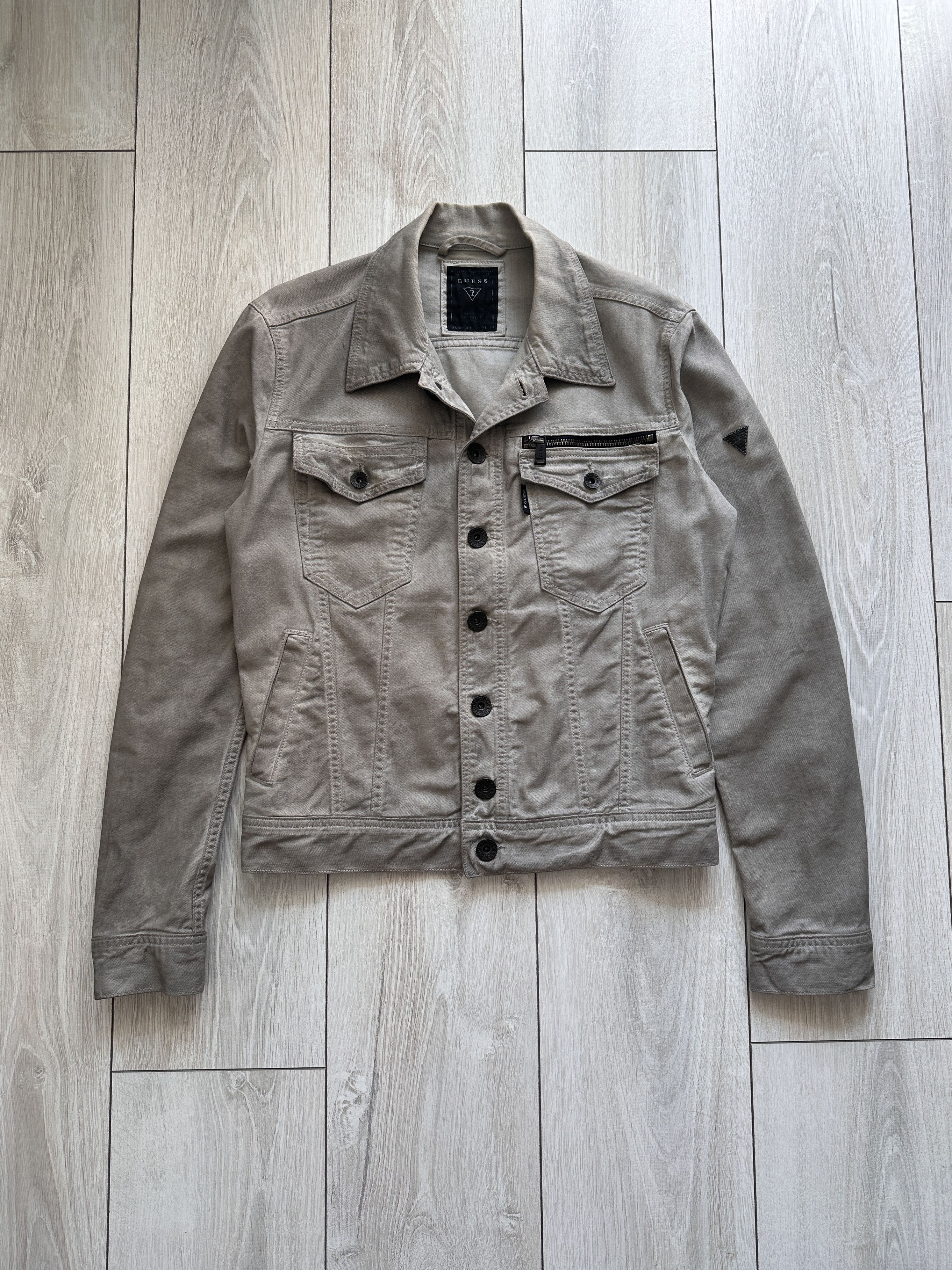 Guess Guess Gray Denim Jacket Size US XS / EU 42 / 0 - 1 Thumbnail