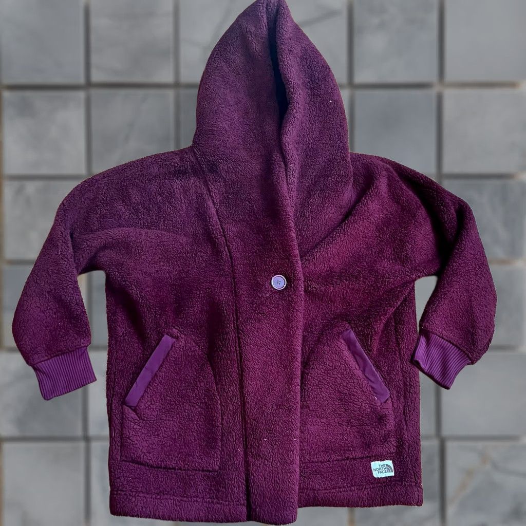 The North Face The North Face Women's L Oversize Jacket Sherpa Fleece Campshire Wrap Maroon Size L / US 10 / IT 46 - 1 Thumbnail