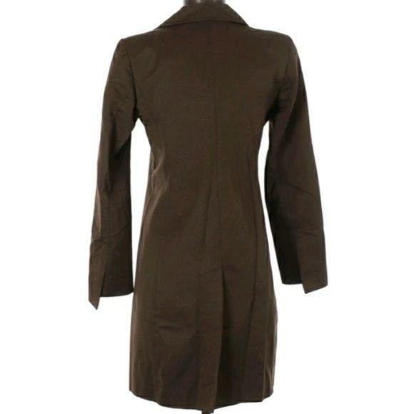 Elie Tahari Tahari Equestrian Jacket Sz XS Brown Large Button Textured T Size XS / US 0-2 / IT 36-38 - 6 Thumbnail