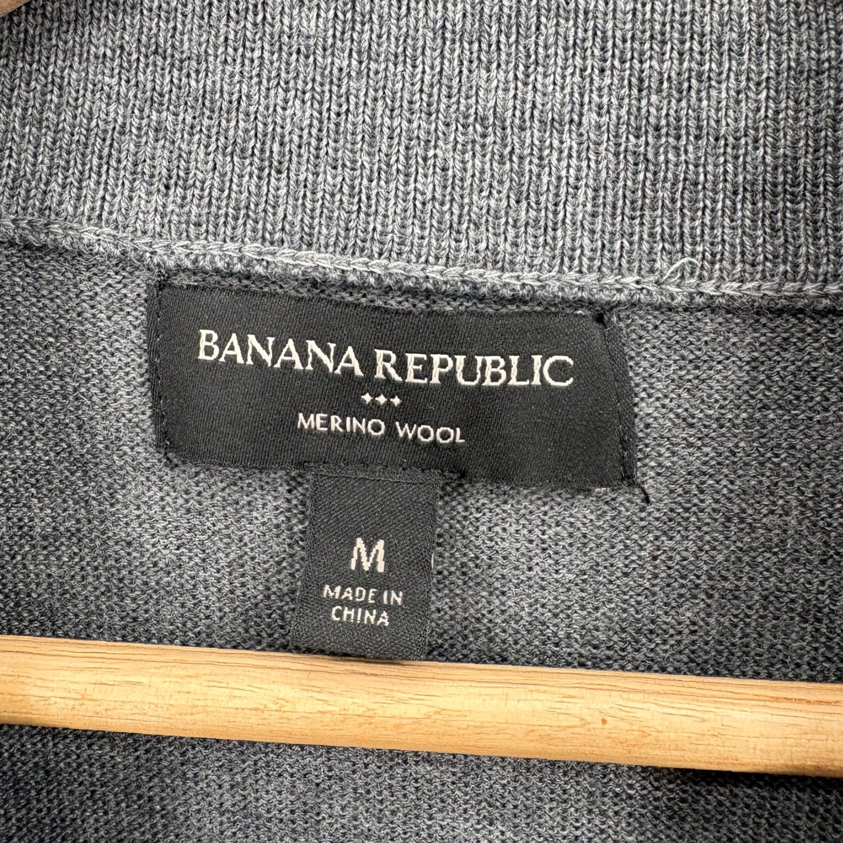 Banana Republic Banana Republic Cardigan Sweater Mens Medium Merino Wool Striped Shawl Collar Gray Mens Cardigan Size US M / EU 48-50 / 2 - 4 Thumbnail
