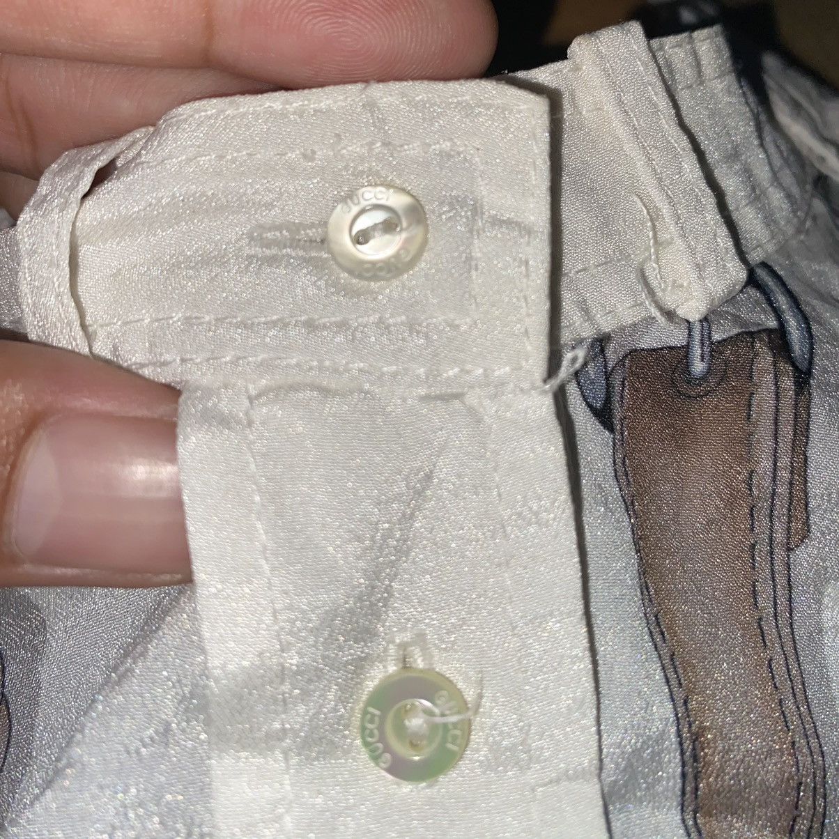 Gucci 🔥RARE🔥 Gucci Jennifer lopez belted silk shirt Size M / US 6-8 / IT 42-44 - 5 Thumbnail