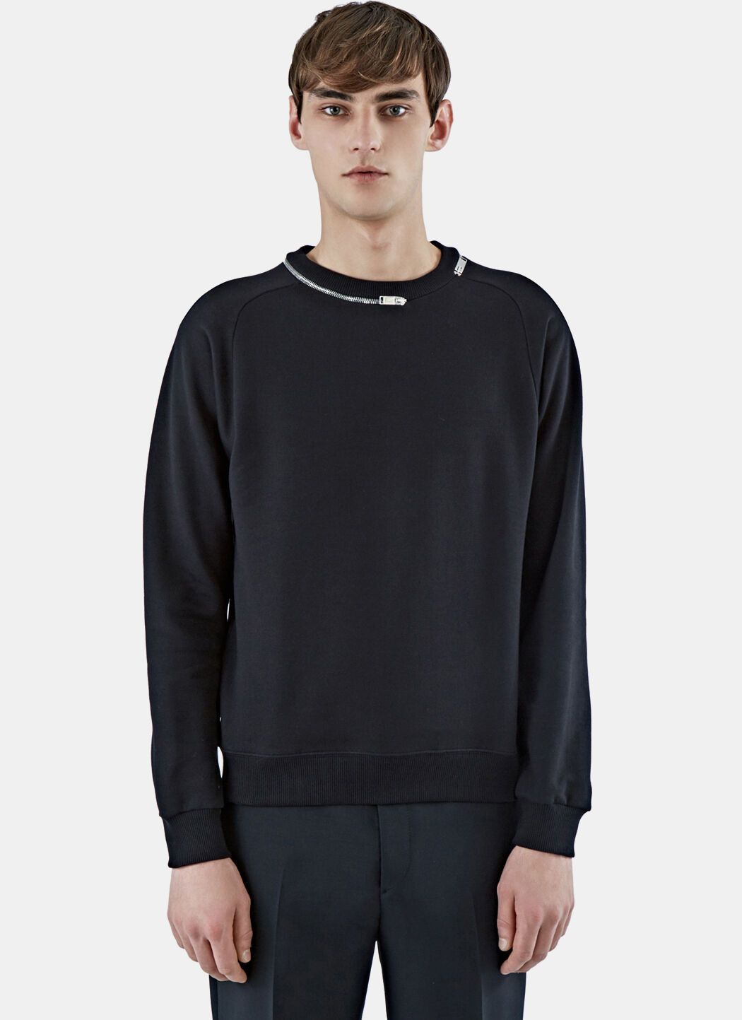 Saint Laurent Paris SLP - Hedi Slimane - F/W 13 - Zip Collar Sweater ...