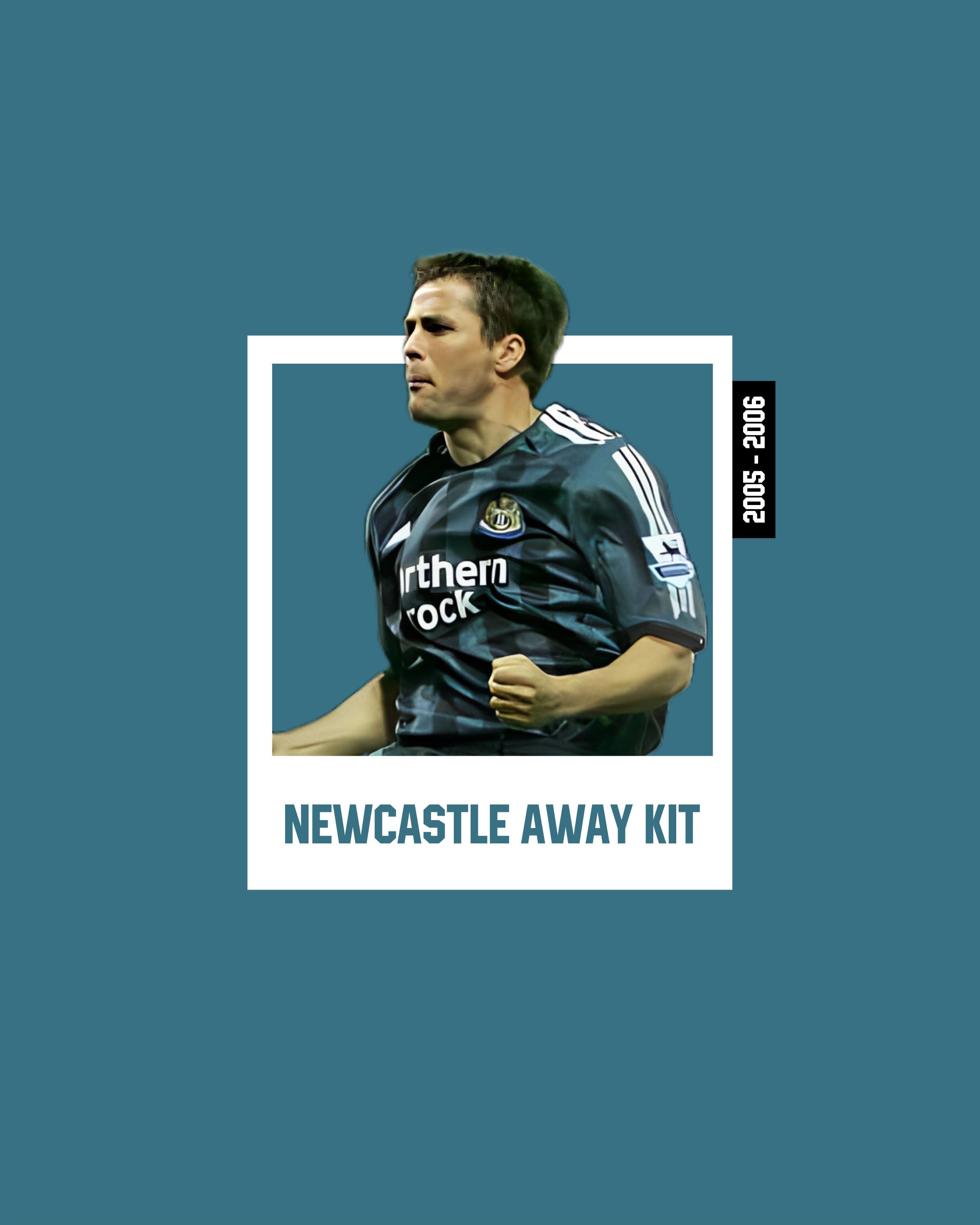 Adidas Newcastle United Away Kit 2005 2006 Size US L / EU 52-54 / 3 - 6 Thumbnail