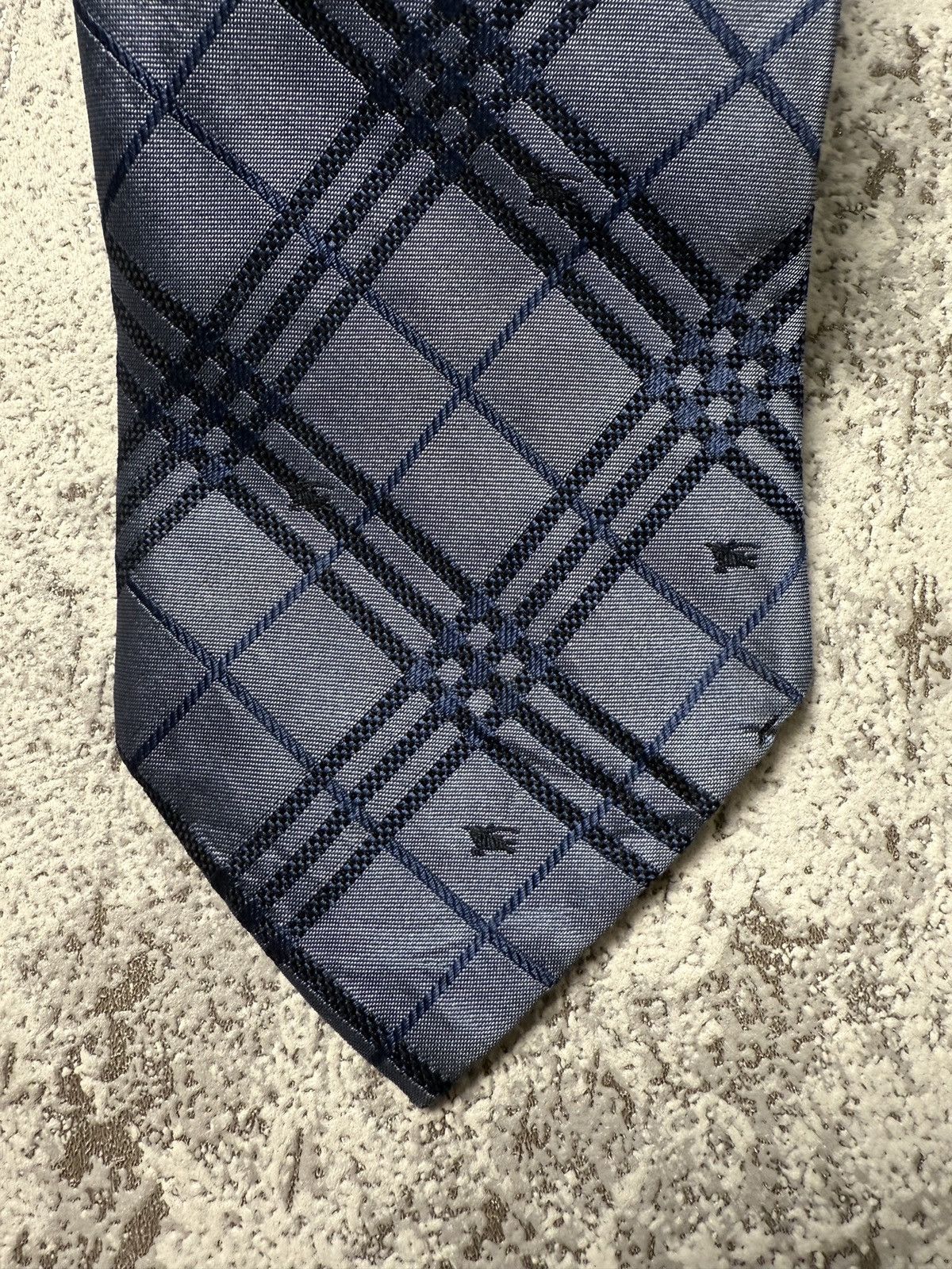 Burberry Burberry vintage monogram silk tie nova check men blue Size ONE SIZE - 5 Thumbnail