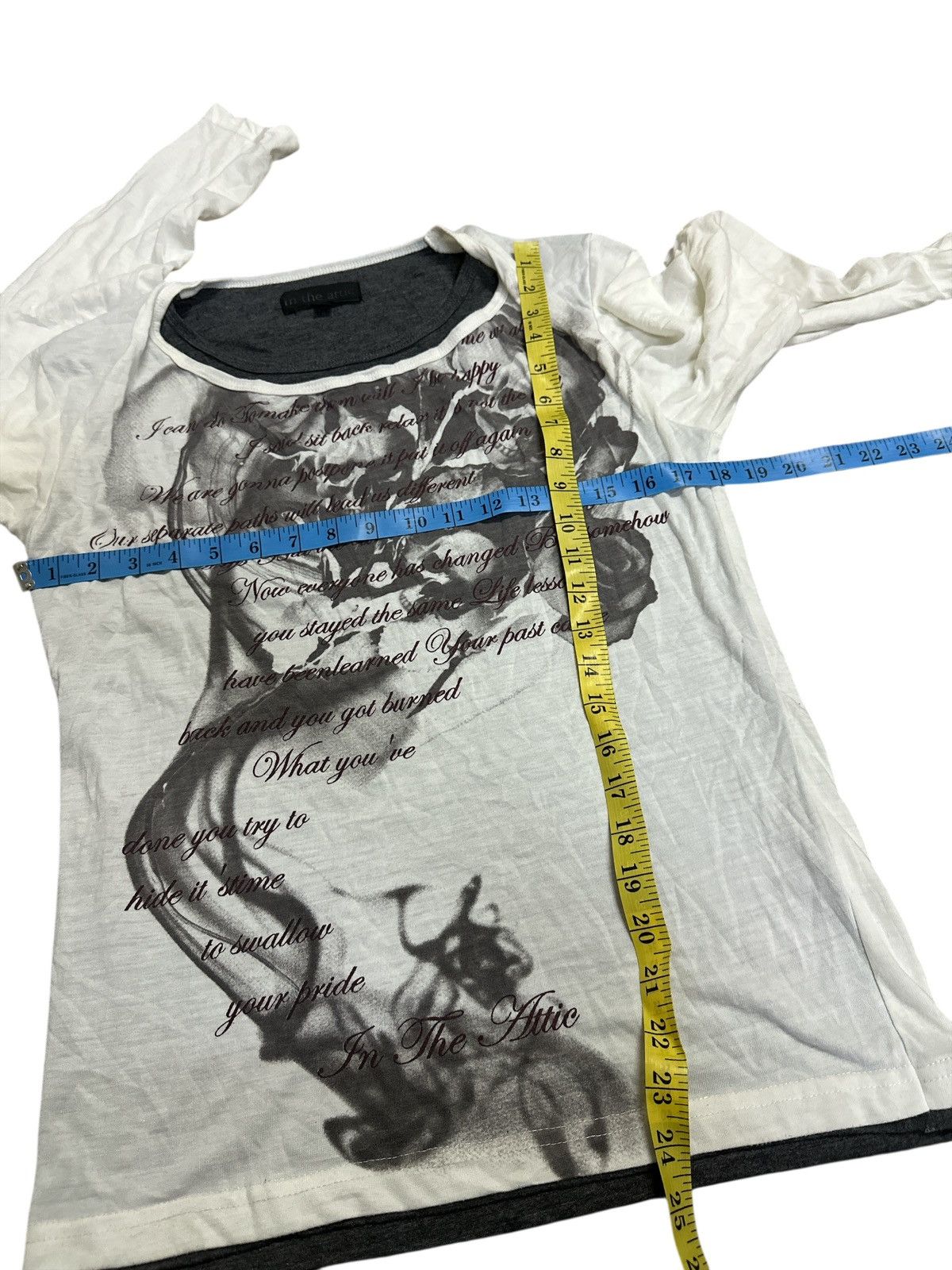 Kapital In The Attic Double Layer Long Sleeve Tee. Size US M / EU 48-50 / 2 - 10 Thumbnail