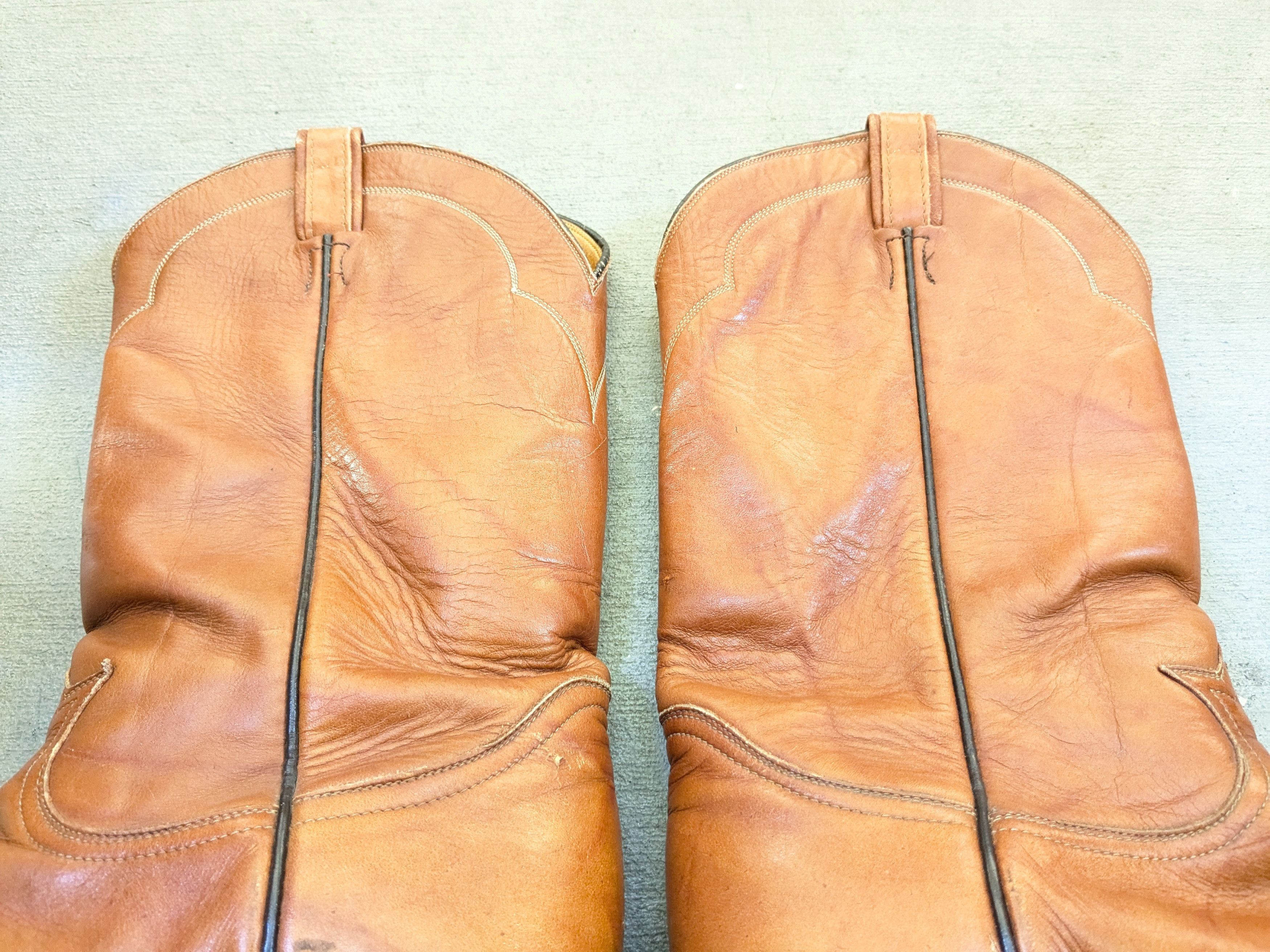 Other Tony Lama Cowboy Boots 11.5 B Narrow Brown Leather USA Size US 11.5 / EU 44-45 - 7 Thumbnail
