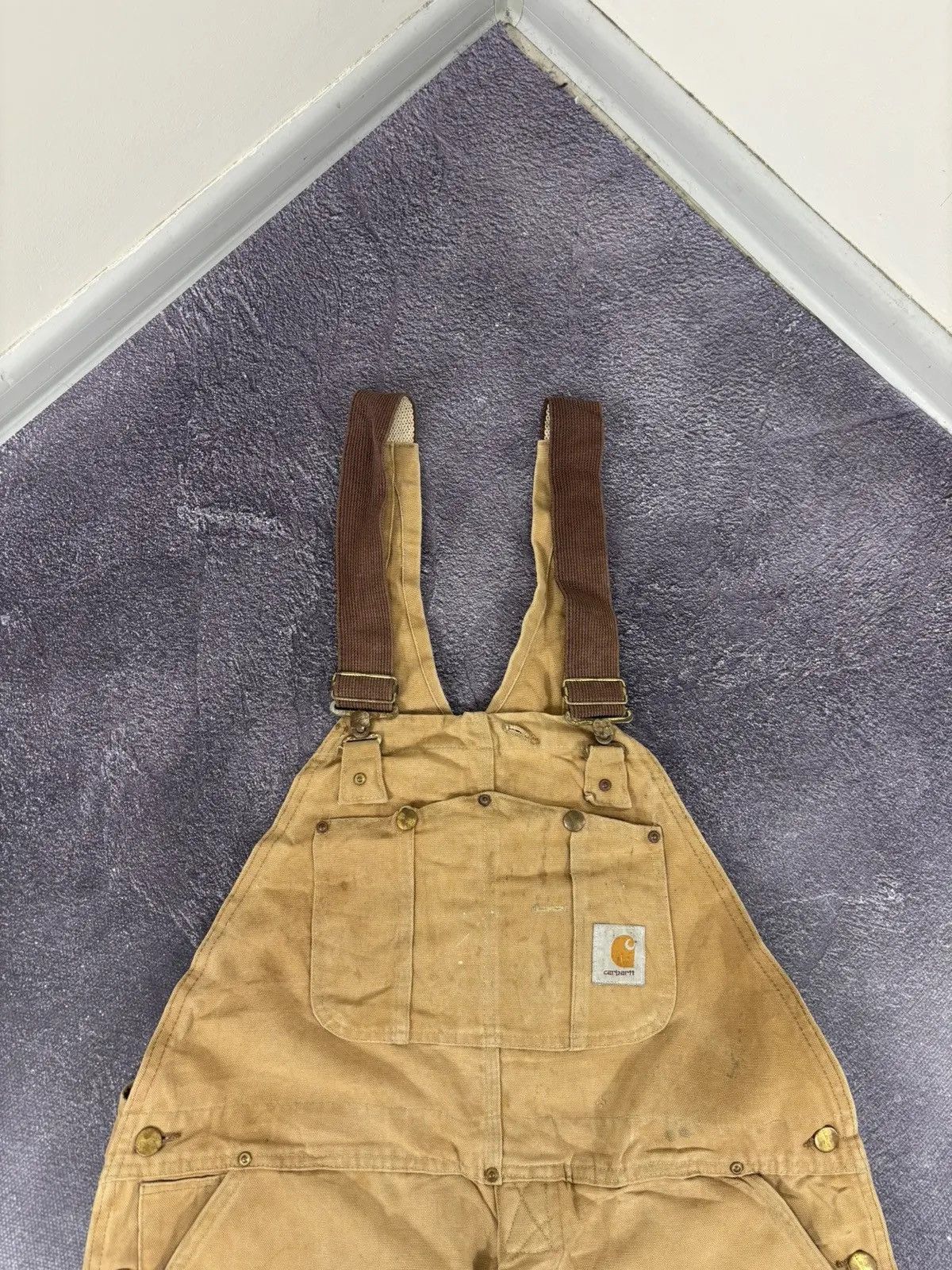 Carhartt × Vintage Vintage Carhartt Double Knee USA Workwear Dad Hype Overall Size US 40 / EU 56 - 13 Thumbnail
