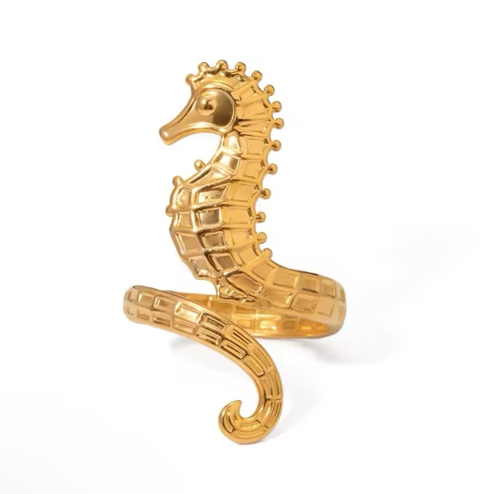 Other Women’s Seahorse Open Ring Gold Size ONE SIZE - 2 Thumbnail