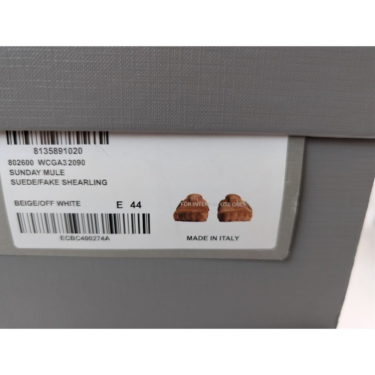 Balenciaga o1rshd1 Q:2 / Suede Shearling Sunday Mules Beige/Off White Size US 11 / EU 44 - 19 Thumbnail