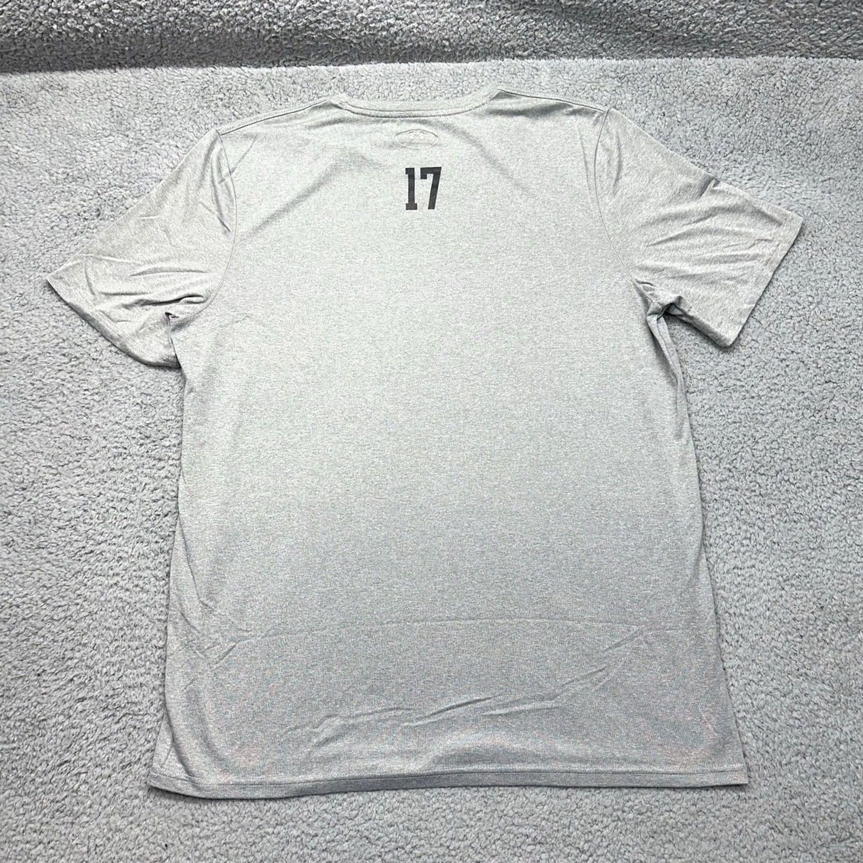 Under Armour Under Armour Men's Gray HeatGear Short Sleeve T-Shirt Cardinals #17 Loose Size M Size US M / EU 48-50 / 2 - 2 Thumbnail