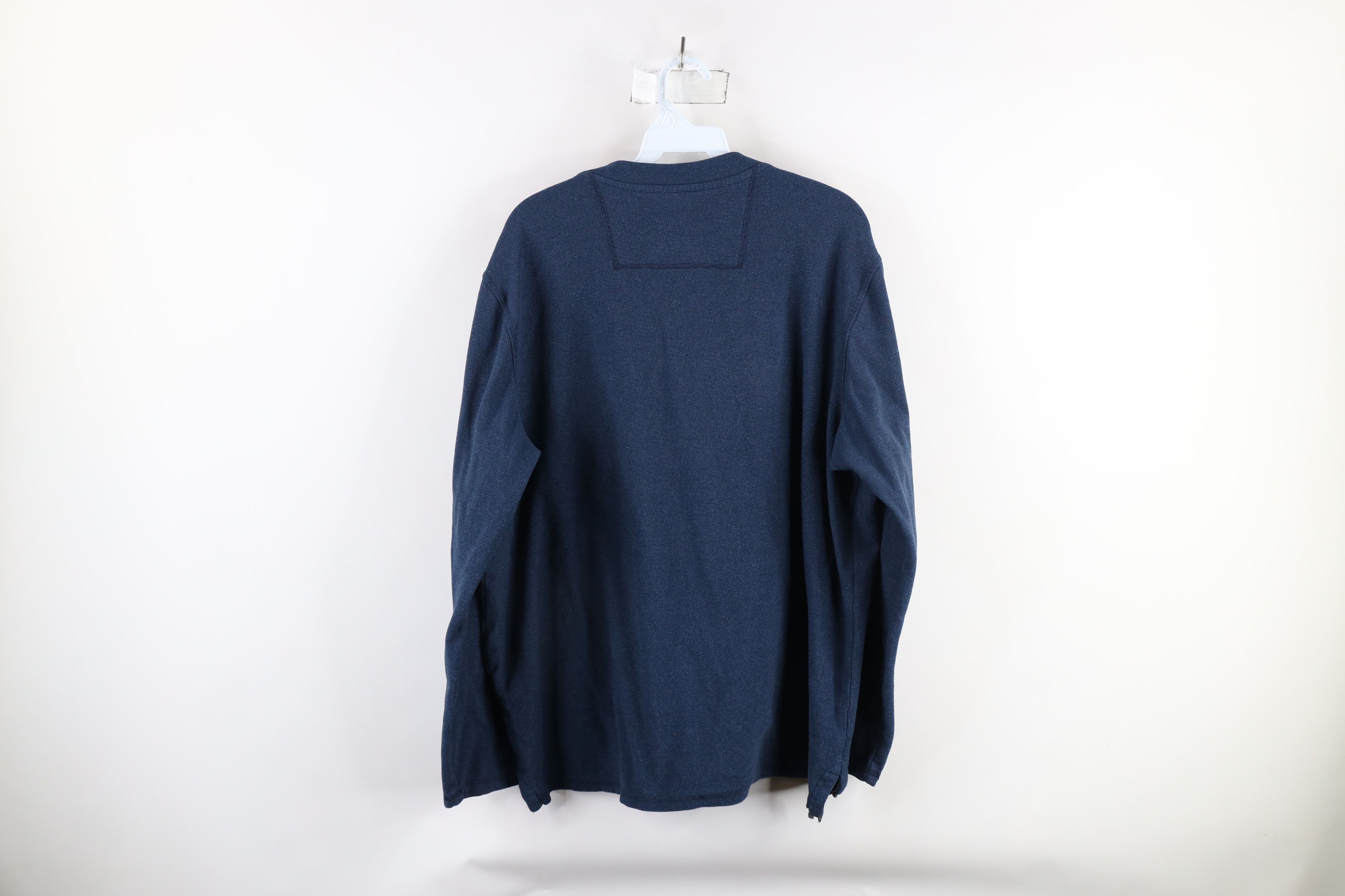 L.L. Bean × Vintage Vintage LL Bean Knit Striped Long Sleeve Henley T-Shirt Size US L / EU 52-54 / 3 - 8 Thumbnail