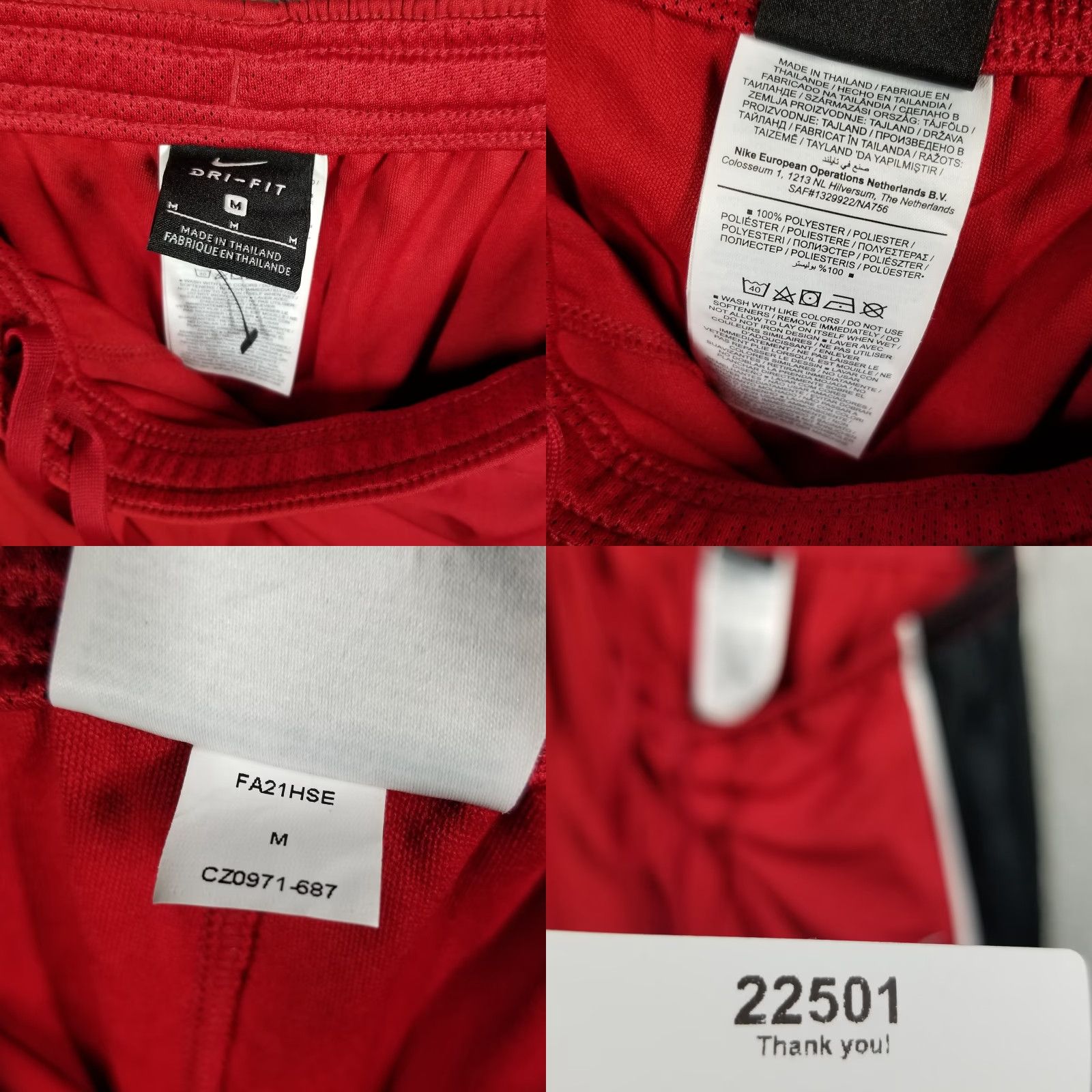 Nike Nike FC Joga Bonito Sweatpants Pants Adult Medium Red Dri-FIT Soccer Joggers CZ0971-687 Mens Size US 31 - 8 Thumbnail