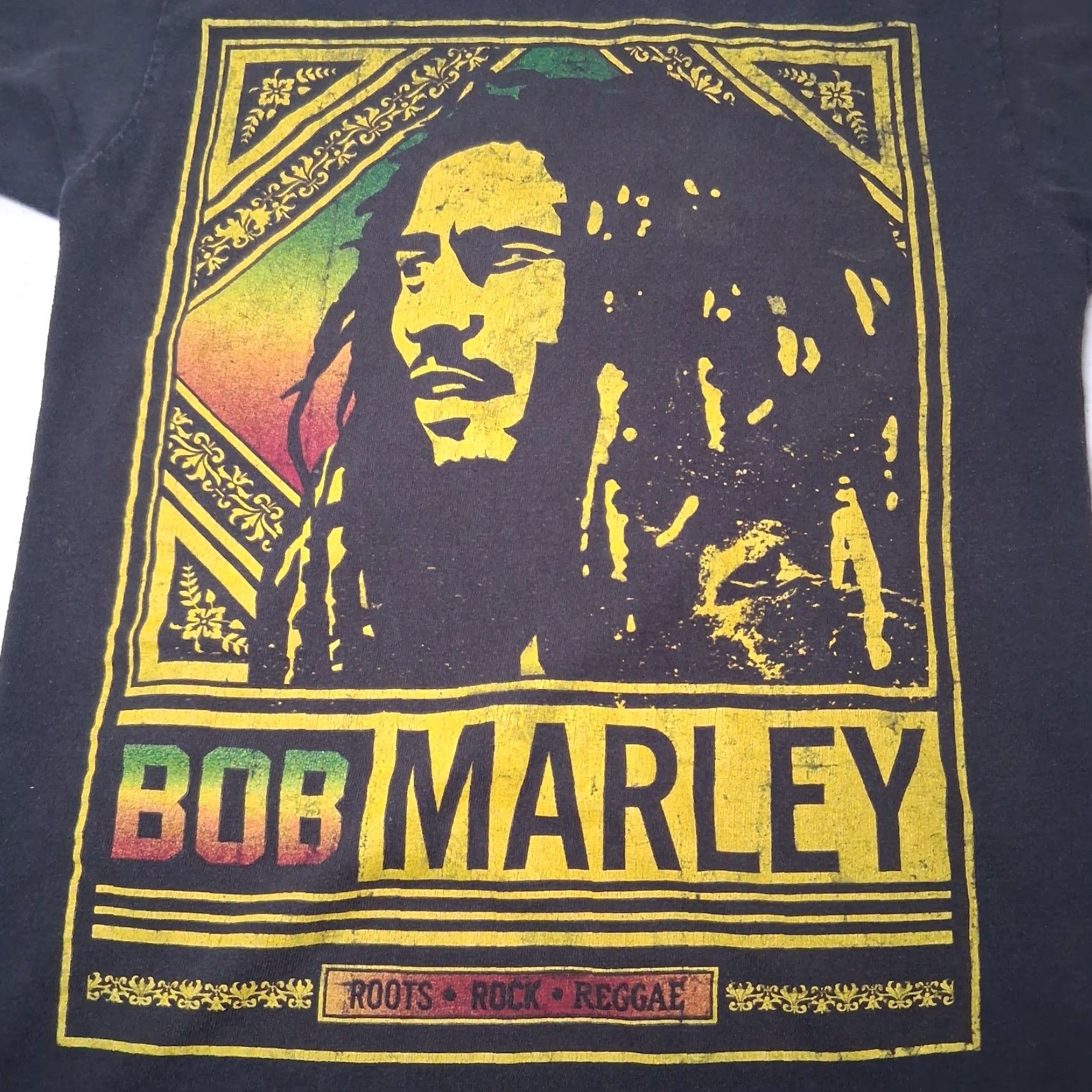 Vintage VINTAGE Bob Marley Shirt S Roots Rock Reggae Music Rasta Rastafari Graphic Distressed Crew Neck Short Sleeve Black Cotton Knitting Men T-Shirt Size US S / EU 44-46 / 1 - 2 Thumbnail