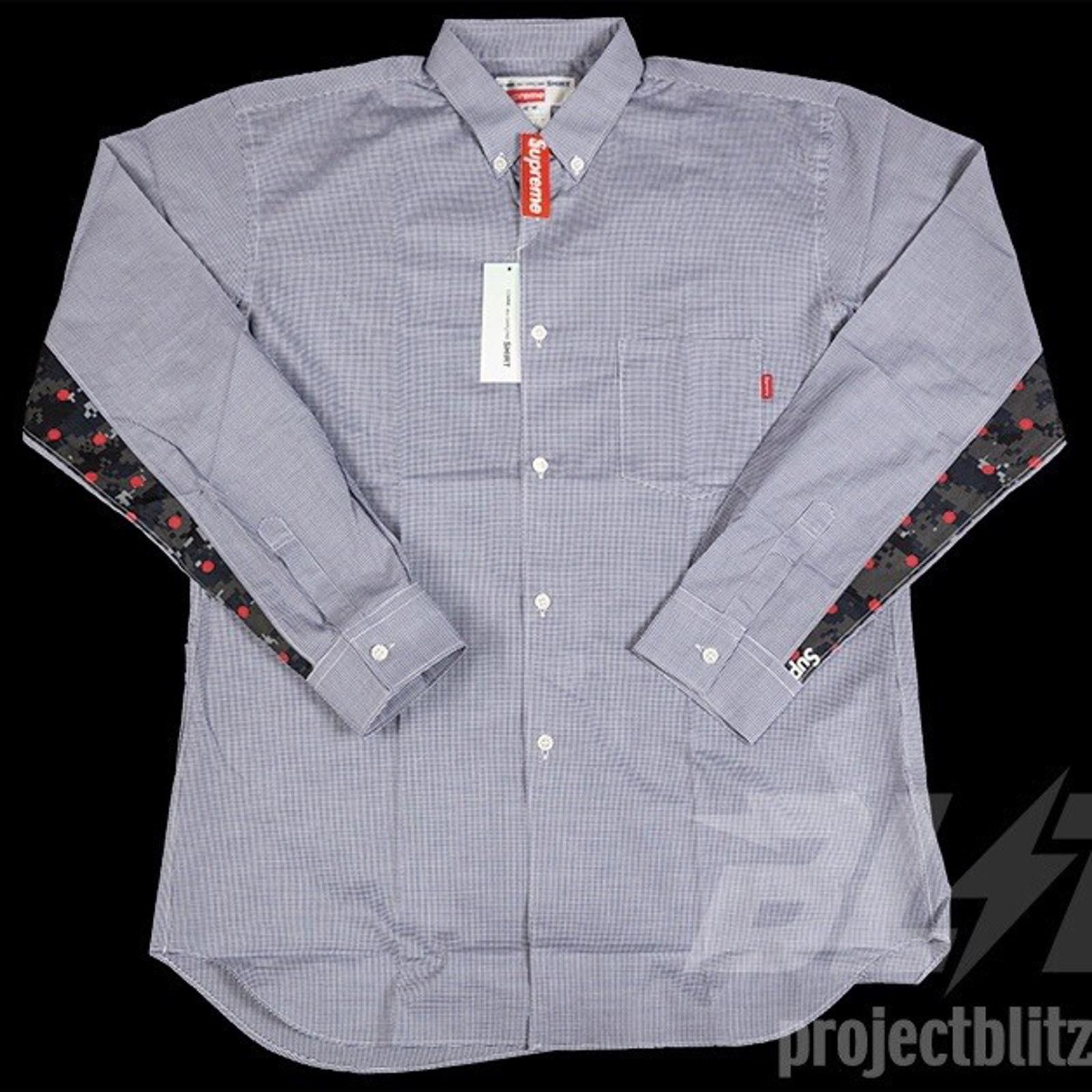 Supreme SS13 Supreme Comme des Garcons SHIRT Gusset Shirt CDG Blue  