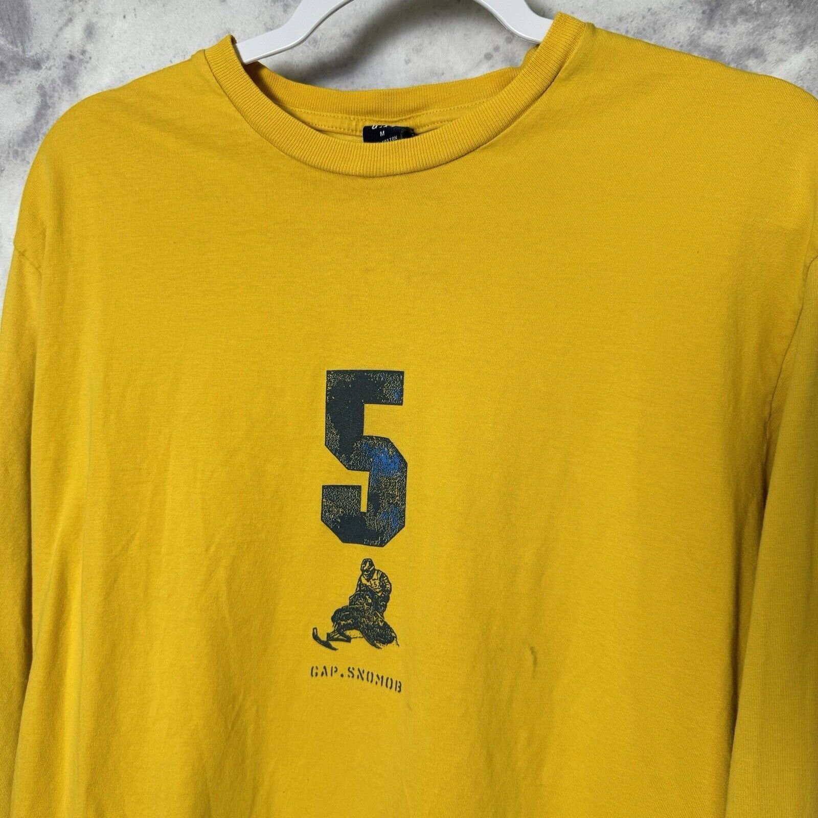 Gap Vintage Gap Snomob T Shirt Adult Medium Yellow Y2k Snowmobil Size US M / EU 48-50 / 2 - 3 Thumbnail