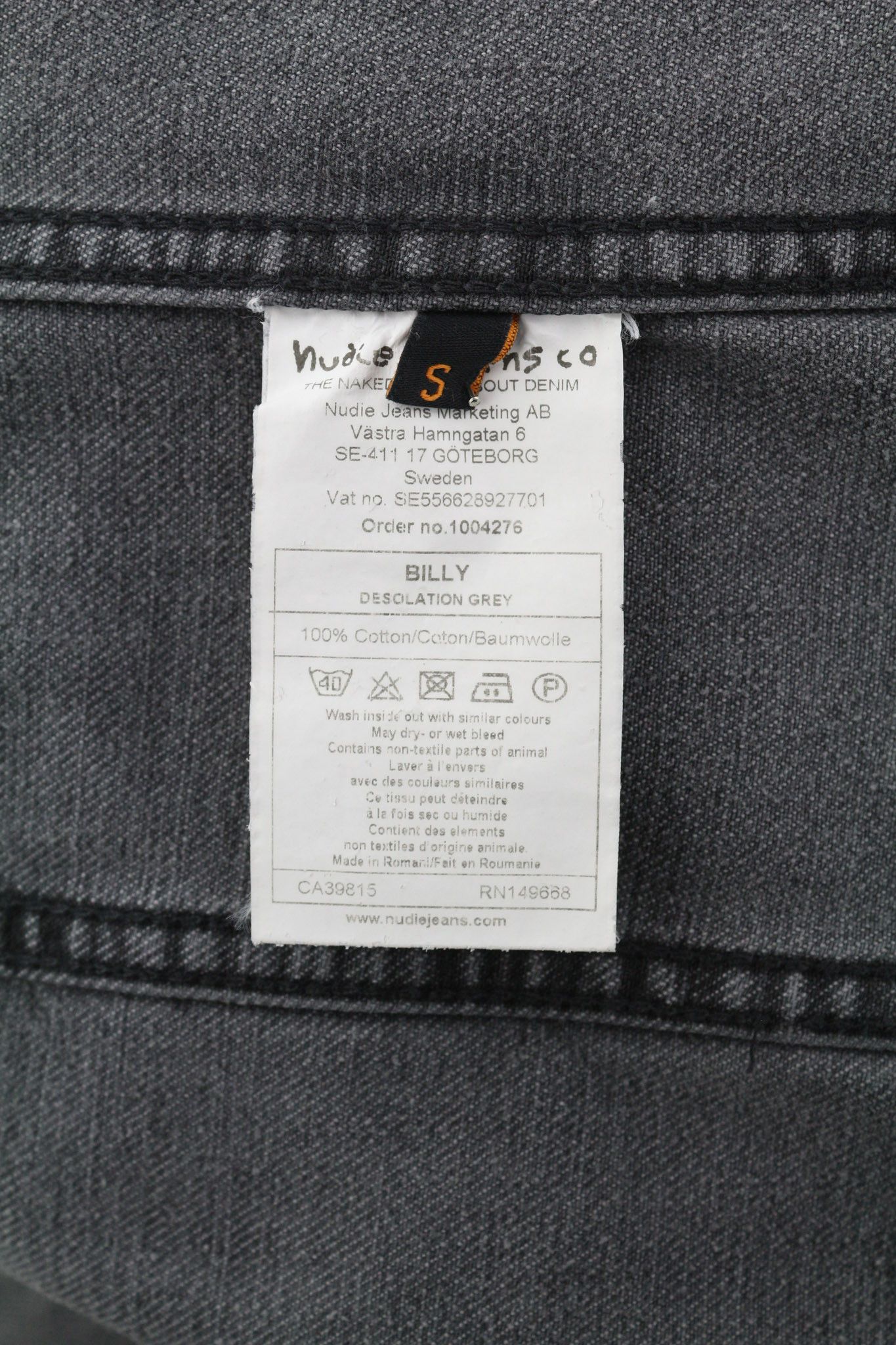 Nudie Jeans BILLY S Desolation Polo Patch Pocket Jacket 82469 Size US S / EU 44-46 / 1 - 7 Thumbnail
