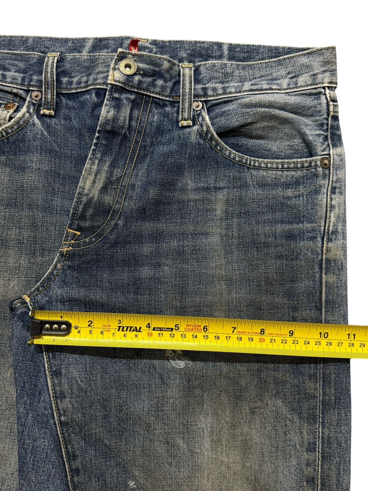 Uniqlo Vintage Y2K Japanese Uniqlo Blue Mud Wash Straight Leg Jeans Size US 32 / EU 48 - 12 Thumbnail