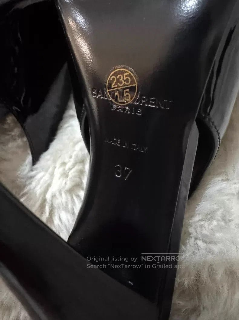 Saint Laurent Paris Saint Laurent Paris Crystal Rhinestone Patent Leather Poin Size US 6.5 / IT 36.5 - 7 Thumbnail