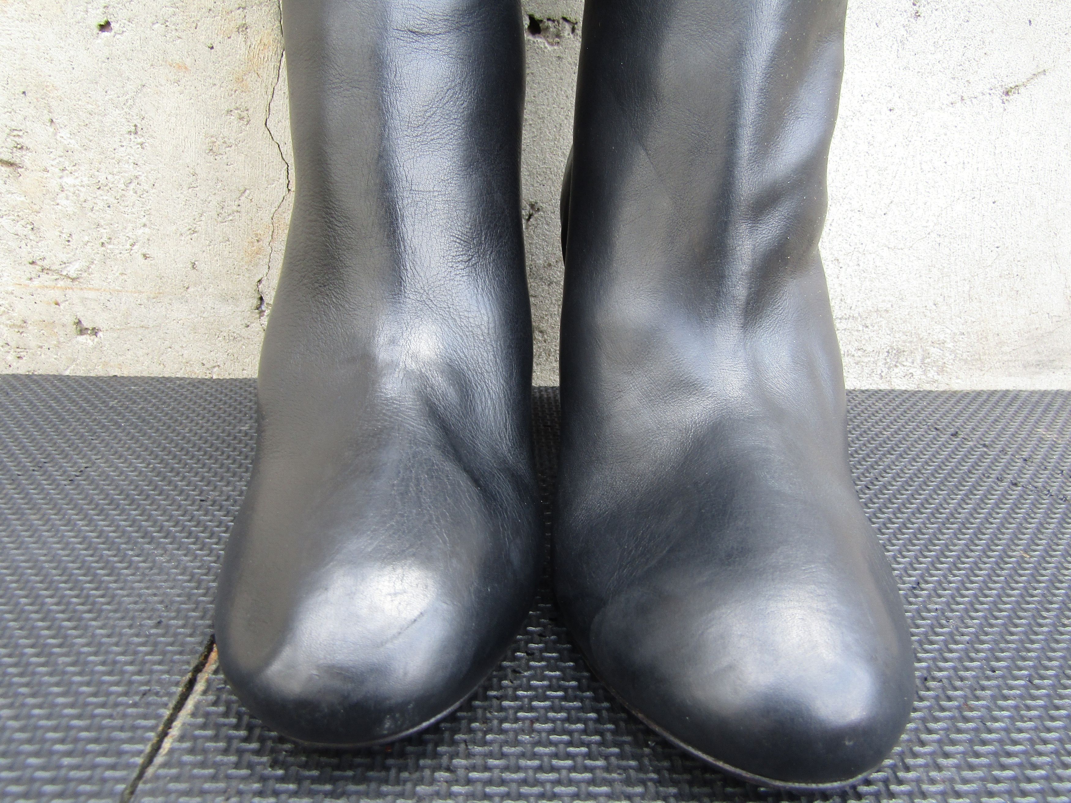 Marsell Marsell Tall Boots Buckle Women Black Leather Block Heel Size US 7.5 / IT 37.5 - 4 Thumbnail