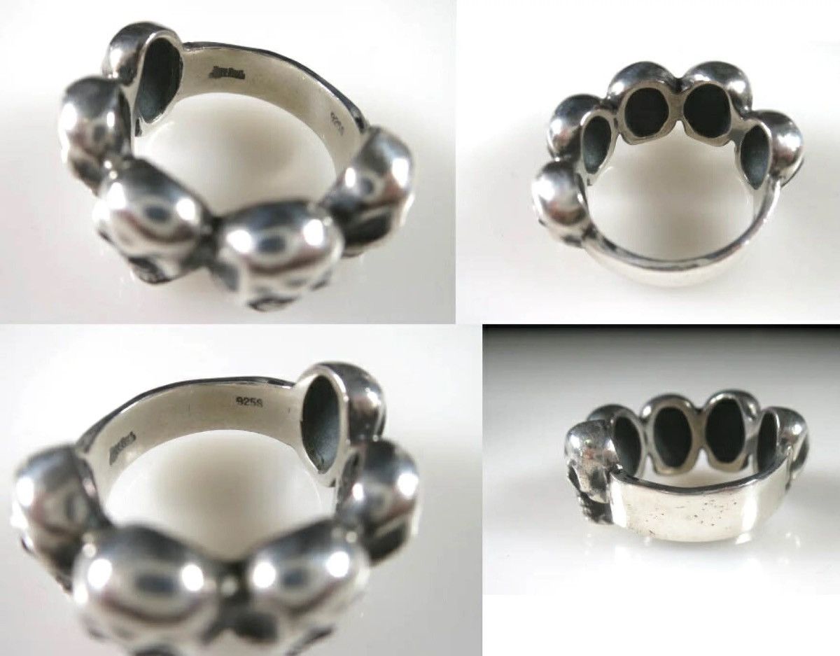 Jean Paul Gaultier US9 Vintage Jean Paul Gaultier Skull silver 925 Ring 19 Size ONE SIZE - 4 Thumbnail