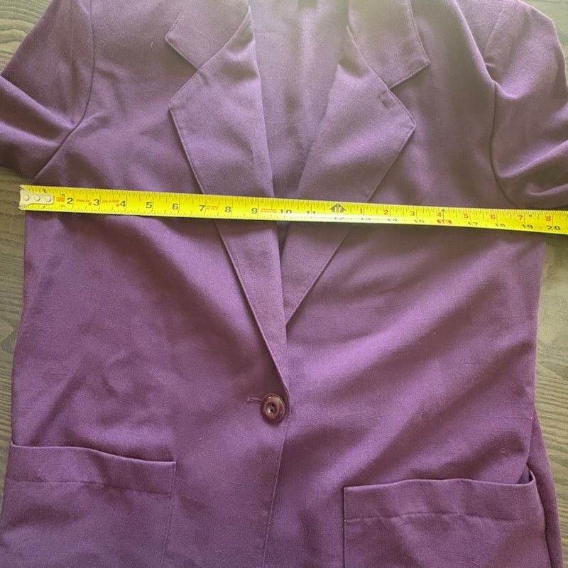 Other Sag Harber Women's Sz 6P Purple One Button Blazer NWT Size M / US 6-8 / IT 42-44 - 7 Thumbnail