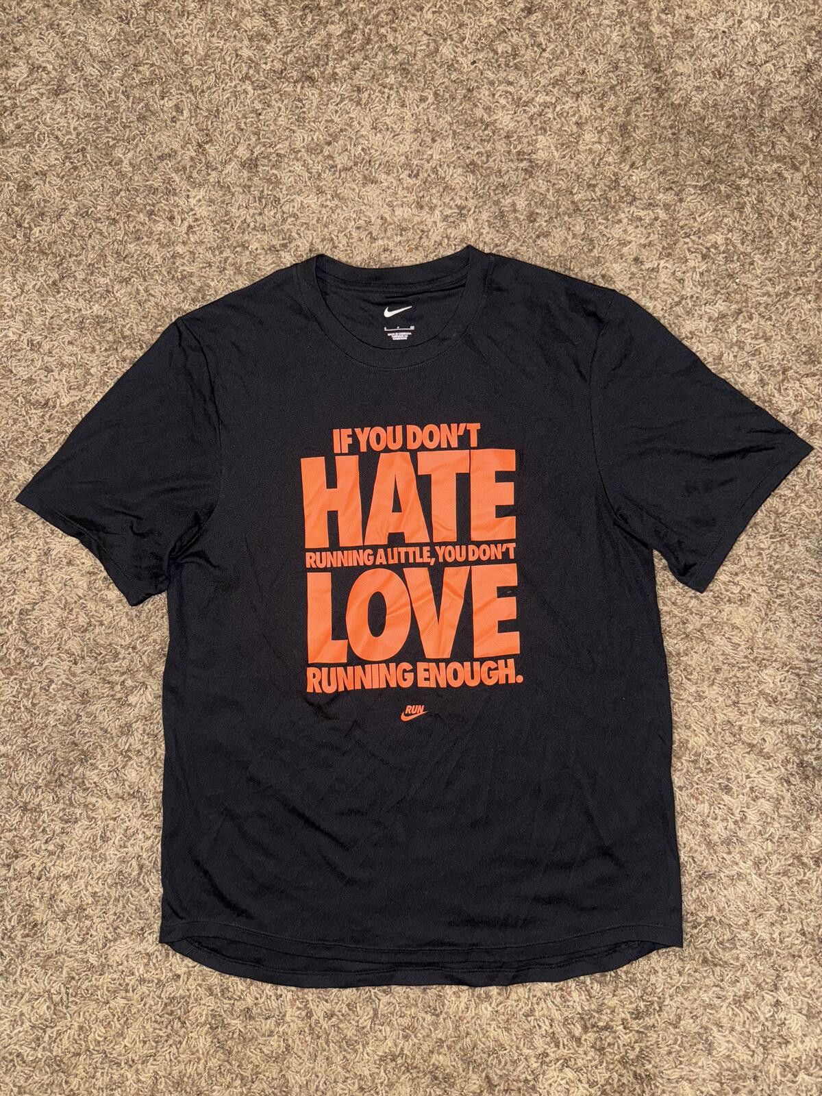 Nike Nike Men’s “If You Don’t Hate Run” Hyper Dry Running T-Shirt Size US L / EU 52-54 / 3 - 1 Thumbnail