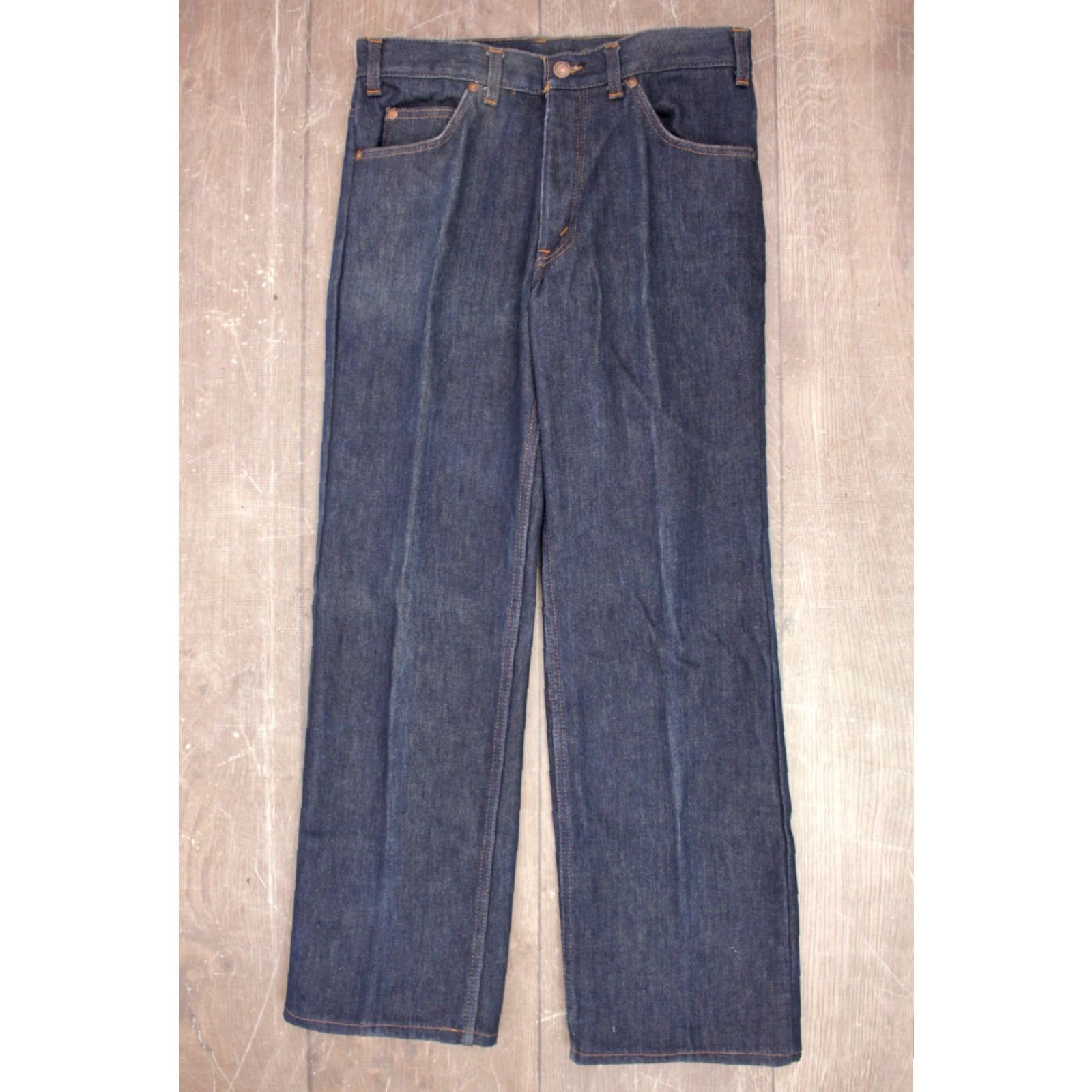 Levi's VINTAGE Men's VTG 1980s Fleece Lined Orange Tab Levi's 517 Jeans Sz 31x30 80s Bootcut Levi's Jeans Mens 80s Denim Blue Size US 31 - 2 Thumbnail