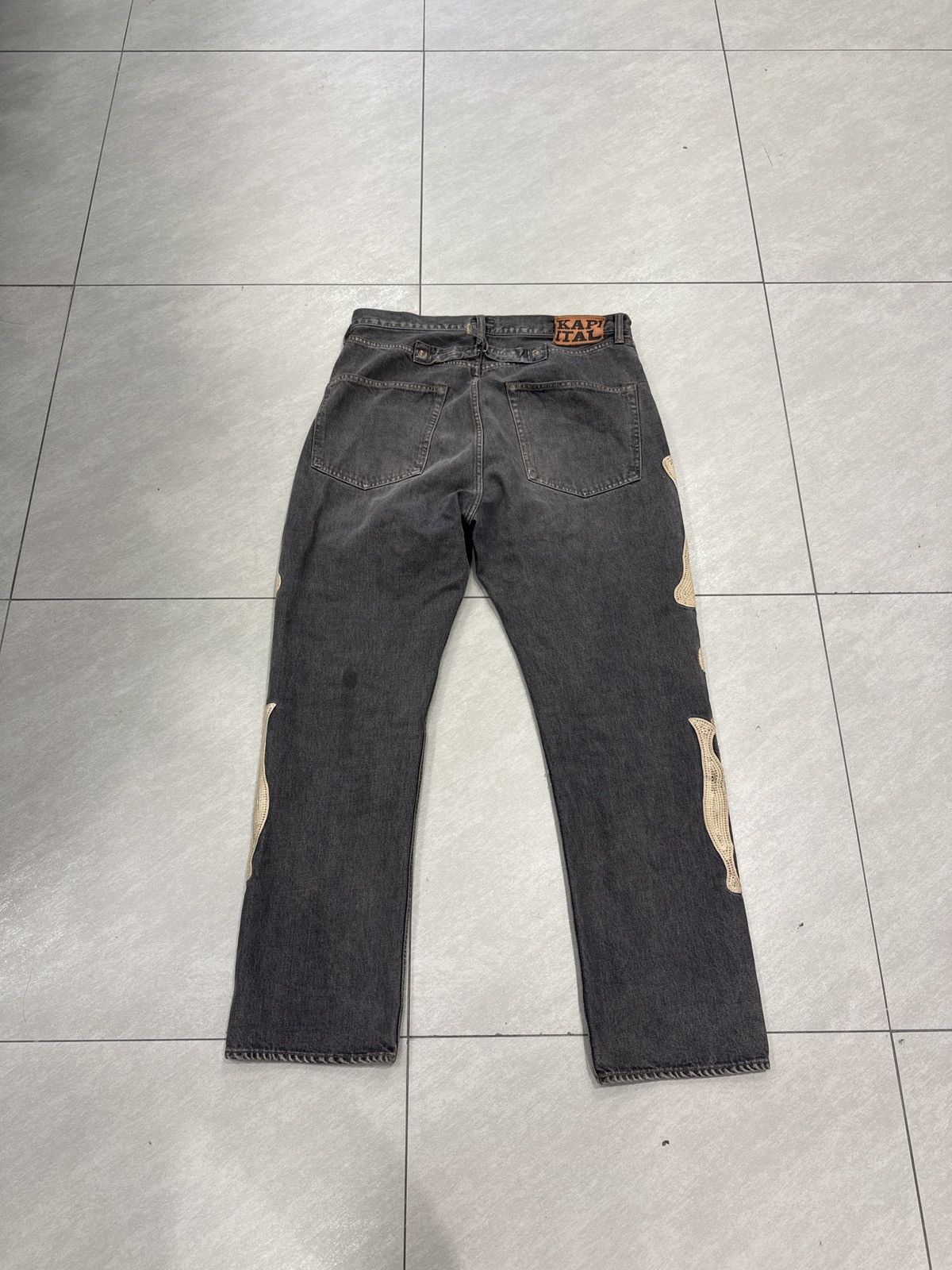 Kapital Kapital Bone Jeans Black 38 Size US 38 / EU 54 - 2 Thumbnail