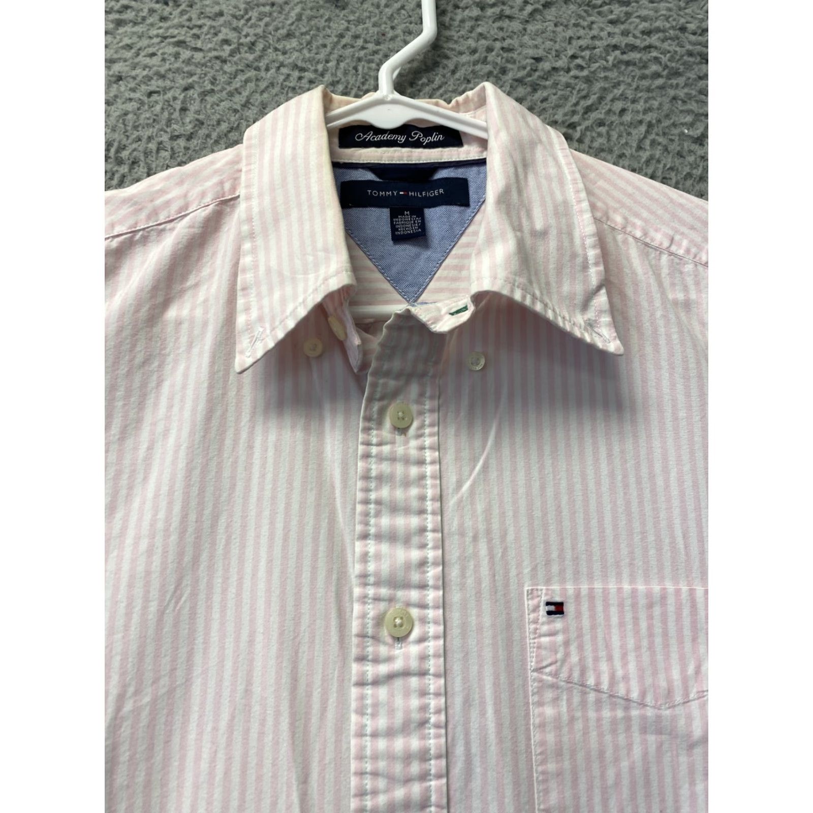 Tommy Hilfiger Tommy Hilfiger Shirt Mens Striped Pink Long Sleeve Button-Down Size M Colorful Casual 90s Event Mens Size US M / EU 48-50 / 2 - 2 Thumbnail