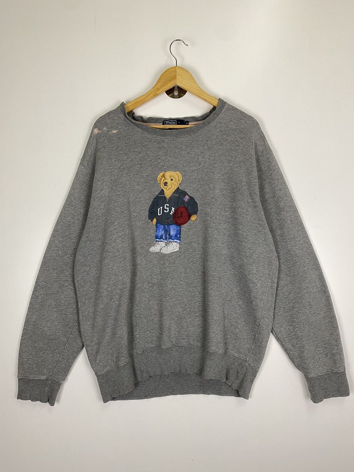 Polo Ralph Lauren ✅️Vintage Polo Bear Usa By Ralph Lauren Size US M / EU 48-50 / 2 - 2 Thumbnail