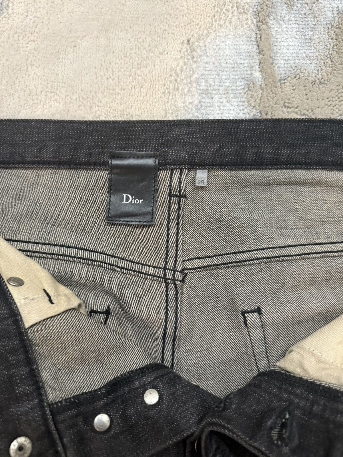Dior Dior A/W 2004 “Luster” Waxed Denim Size US 29 - 9 Thumbnail