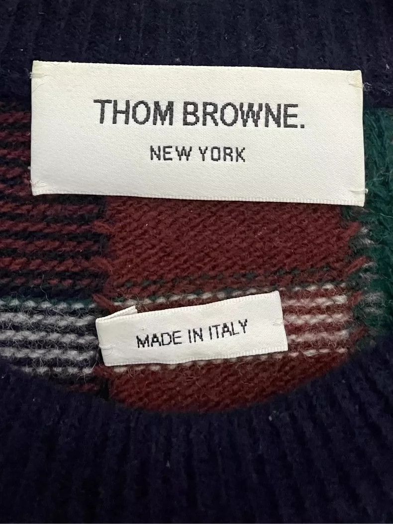 Thom Browne Thom browne Red-brown Tibetan blue plaid four-stripe pure w Size US M / EU 48-50 / 2 - 5 Thumbnail