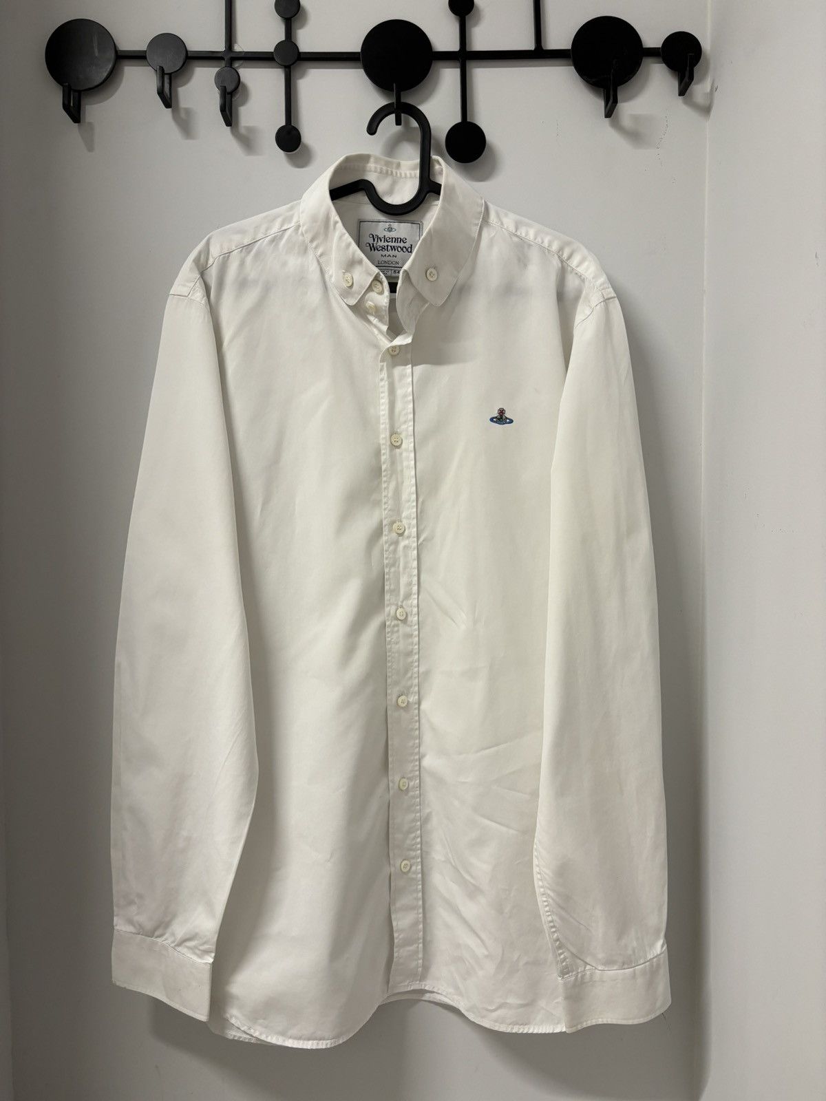 Vivienne Westwood white button up shirt small logo