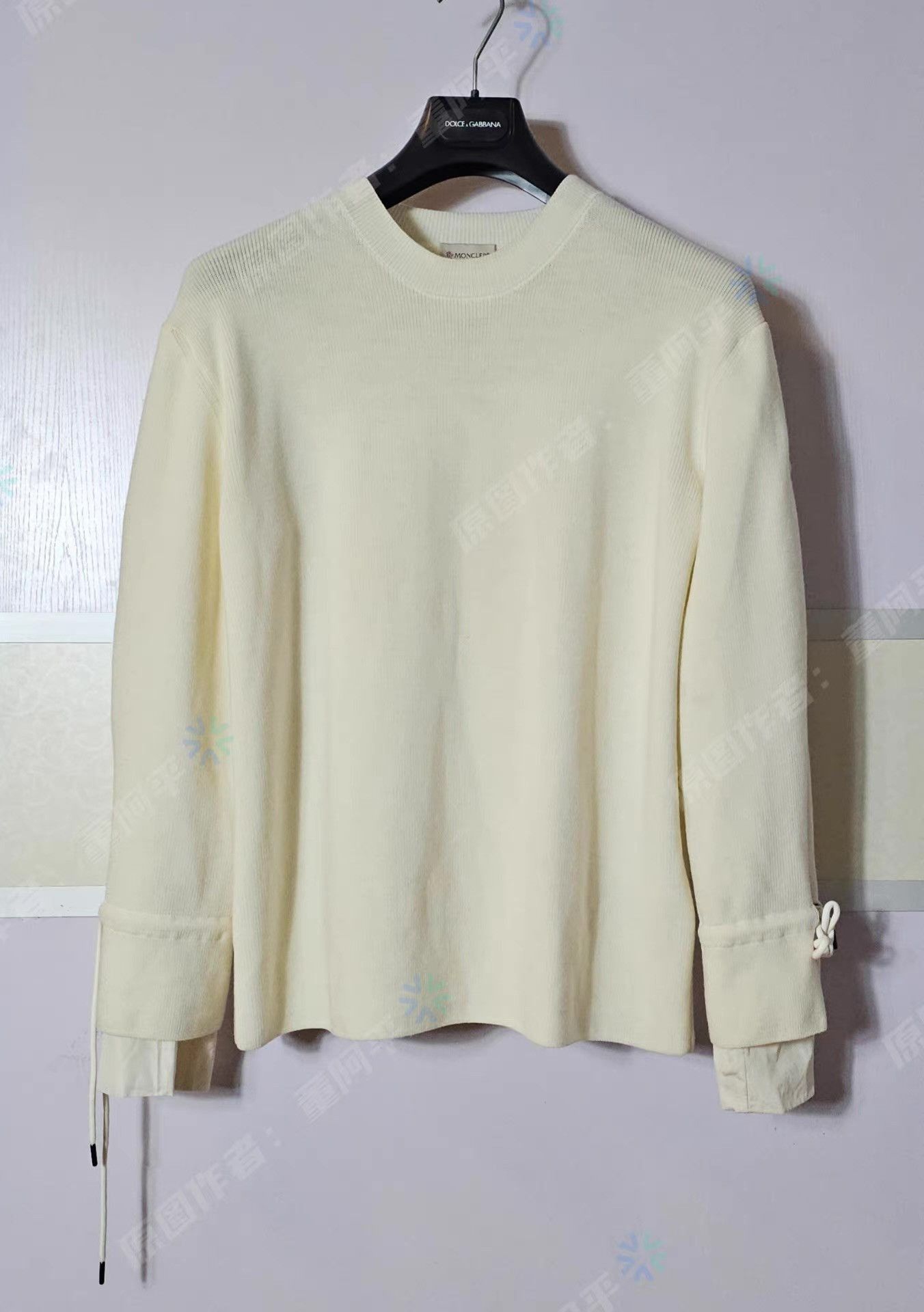 Moncler Beige Long Sleeve Knit Top Size US S / EU 44-46 / 1 - 1 Thumbnail