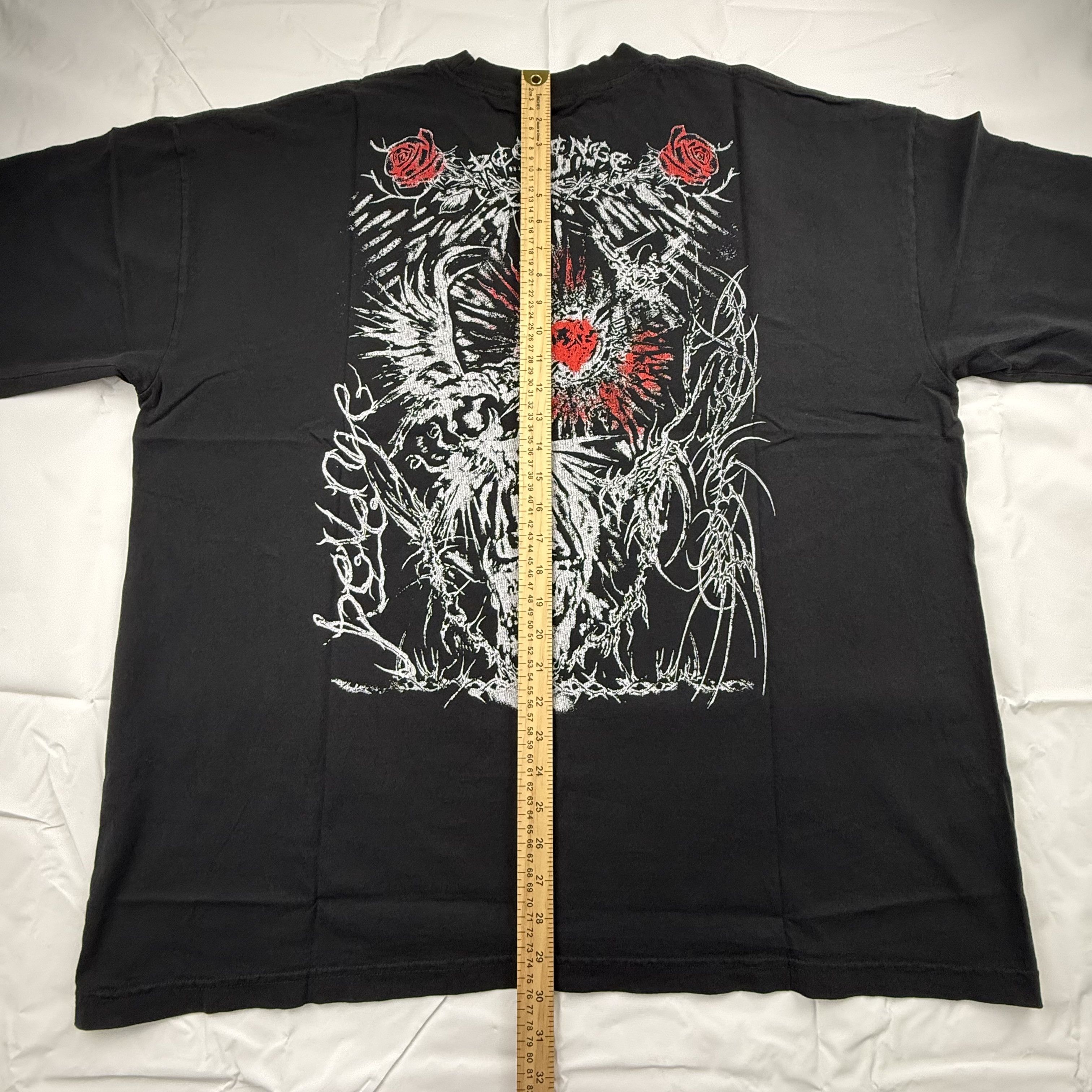 Revenge Revenge Metal Skull Rose T-Shirt XXL Mens Streetwear Size US XXL / EU 58 / 5 - 8 Thumbnail