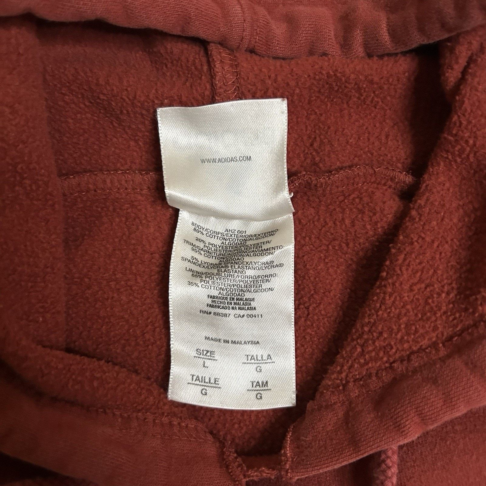 Adidas Vtg Adidas Sweatshirt Mens L Red Crew Neck Sweater 90’s/Y2K Size US L / EU 52-54 / 3 - 5 Thumbnail