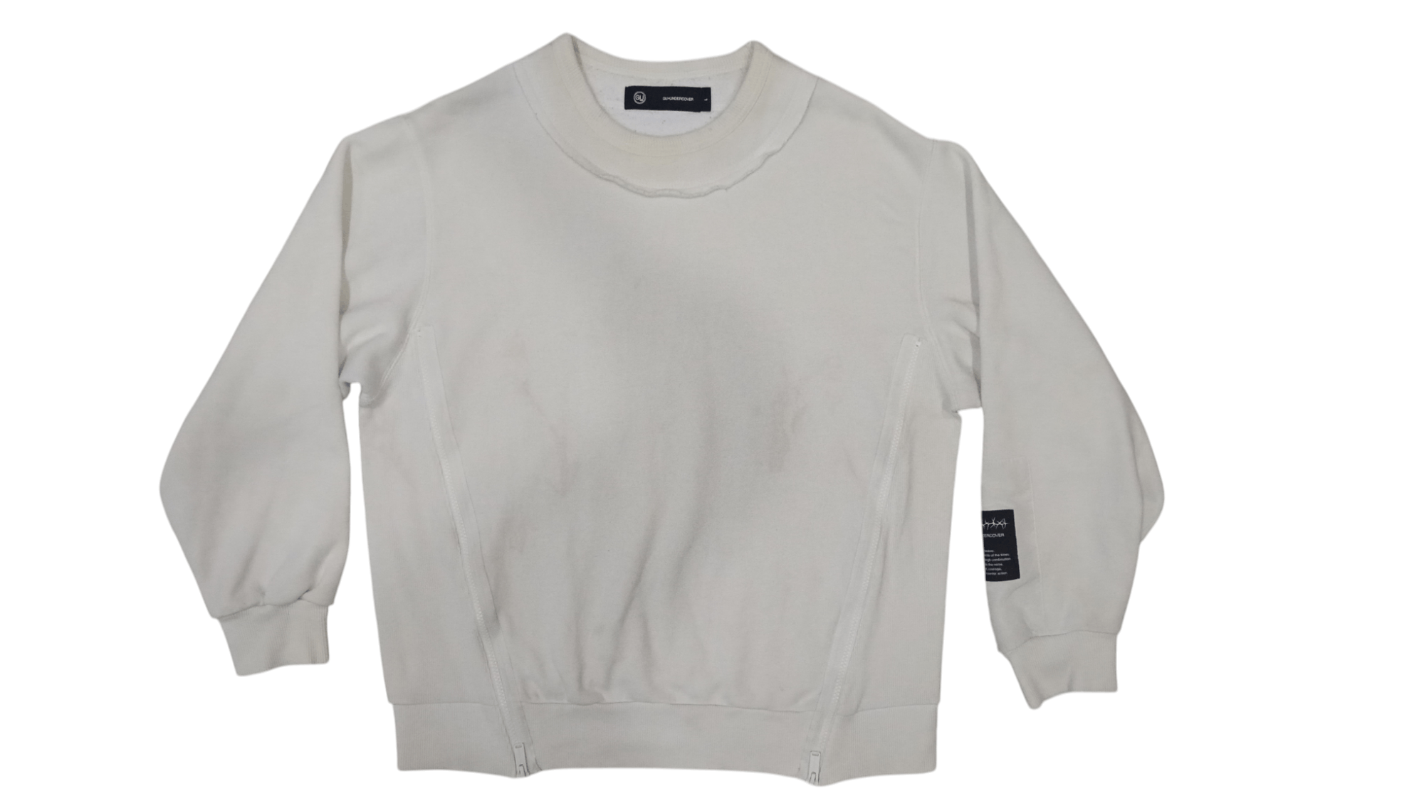 GU × Undercover GU UNDERCOVER White Sweatshirt (S 372) Size US L / EU 52-54 / 3 - 1 Thumbnail