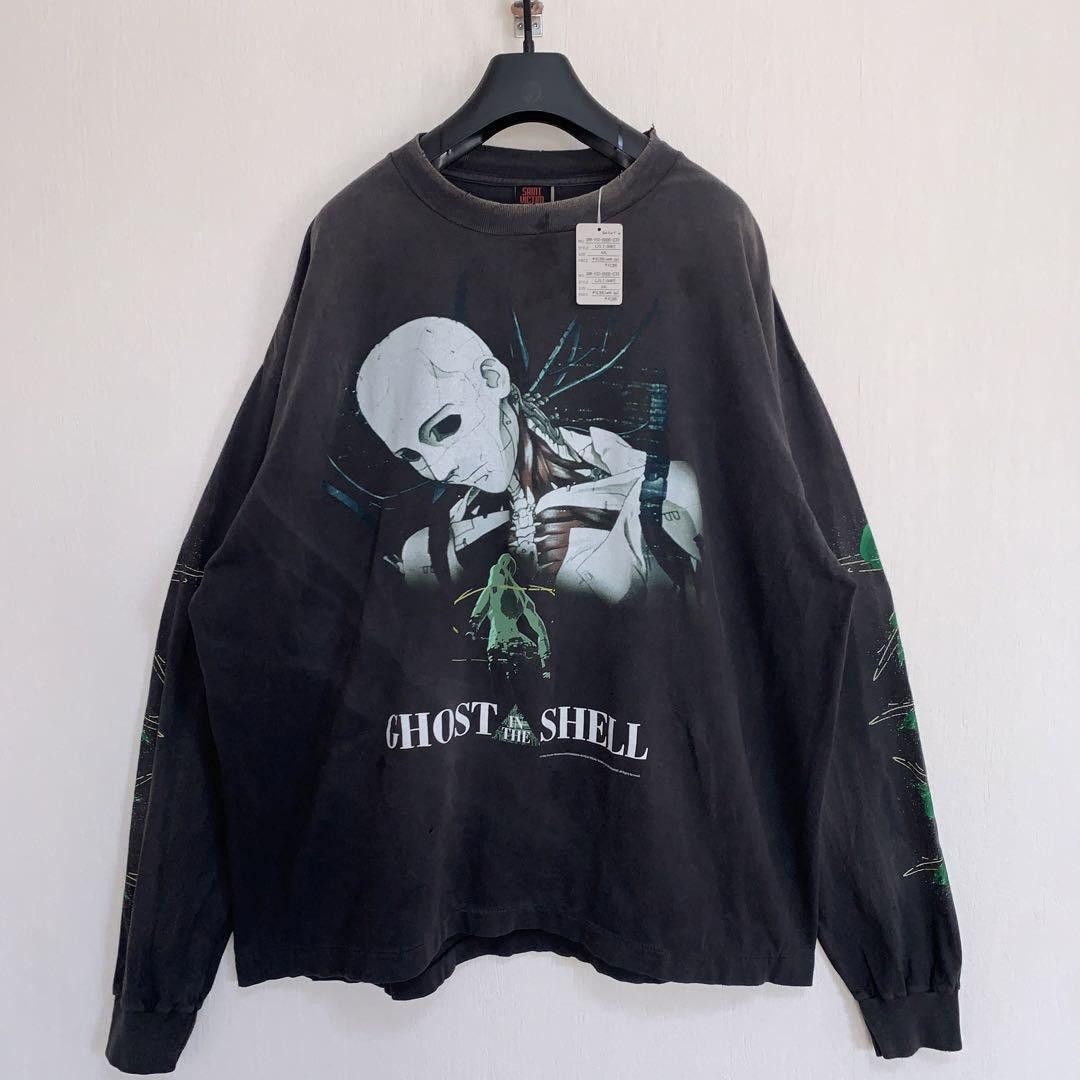 Saint Michael SAINT MICHAEL 24FW GS_LS GITS TEE Black Size XXL 