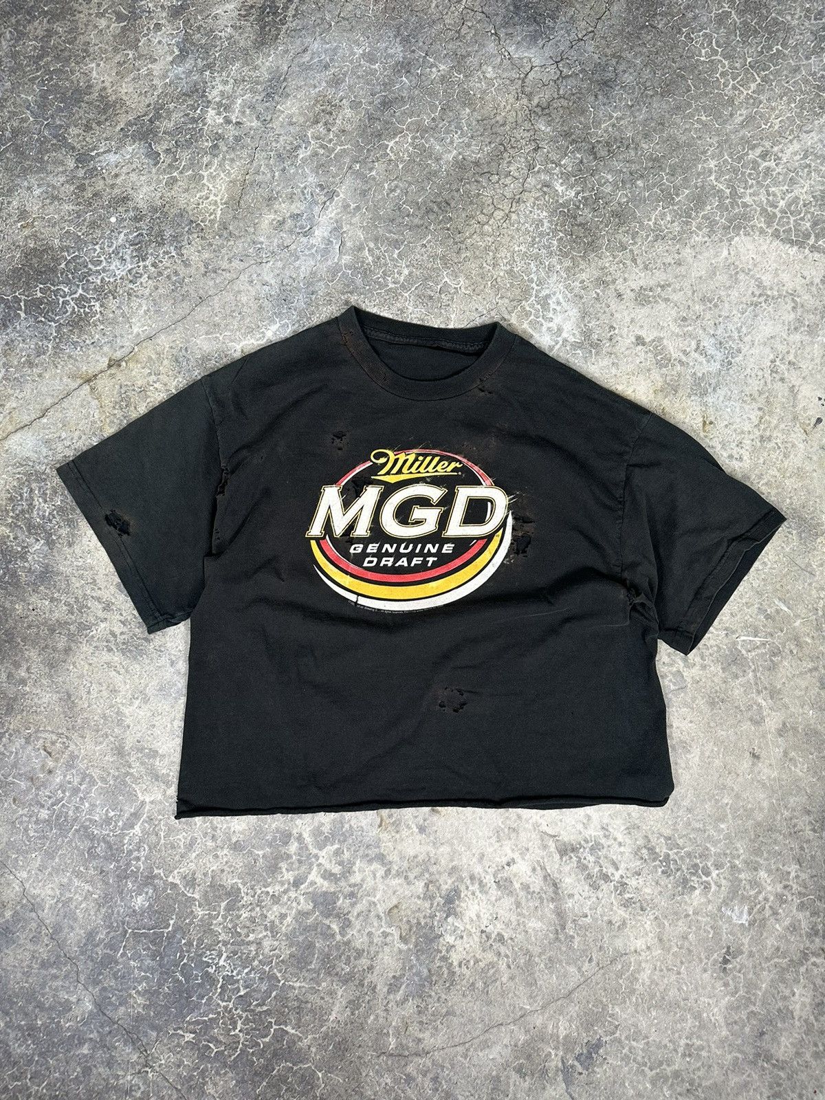 Japanese Brand × Vintage Vintage Thrashed Miller Lite Tee Size US M / EU 48-50 / 2 - 1 Thumbnail
