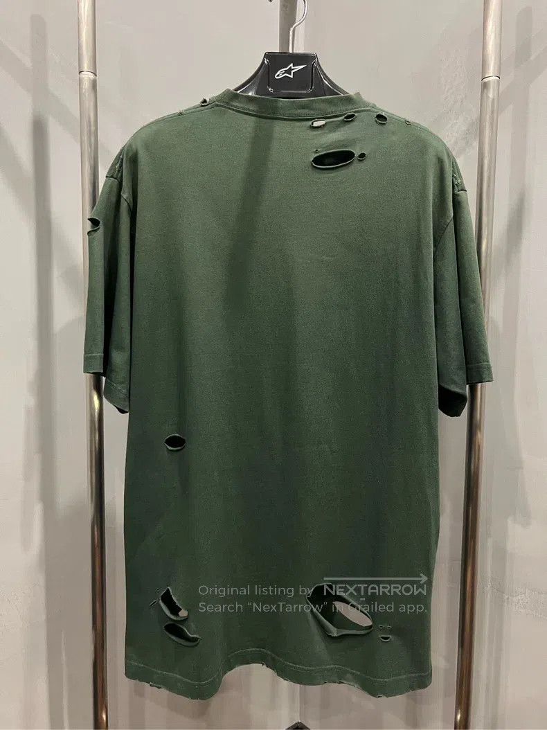 Balenciaga Balenciaga Ripped Short Sleeve Size XXS / US 00 / IT 34 - 2 Thumbnail