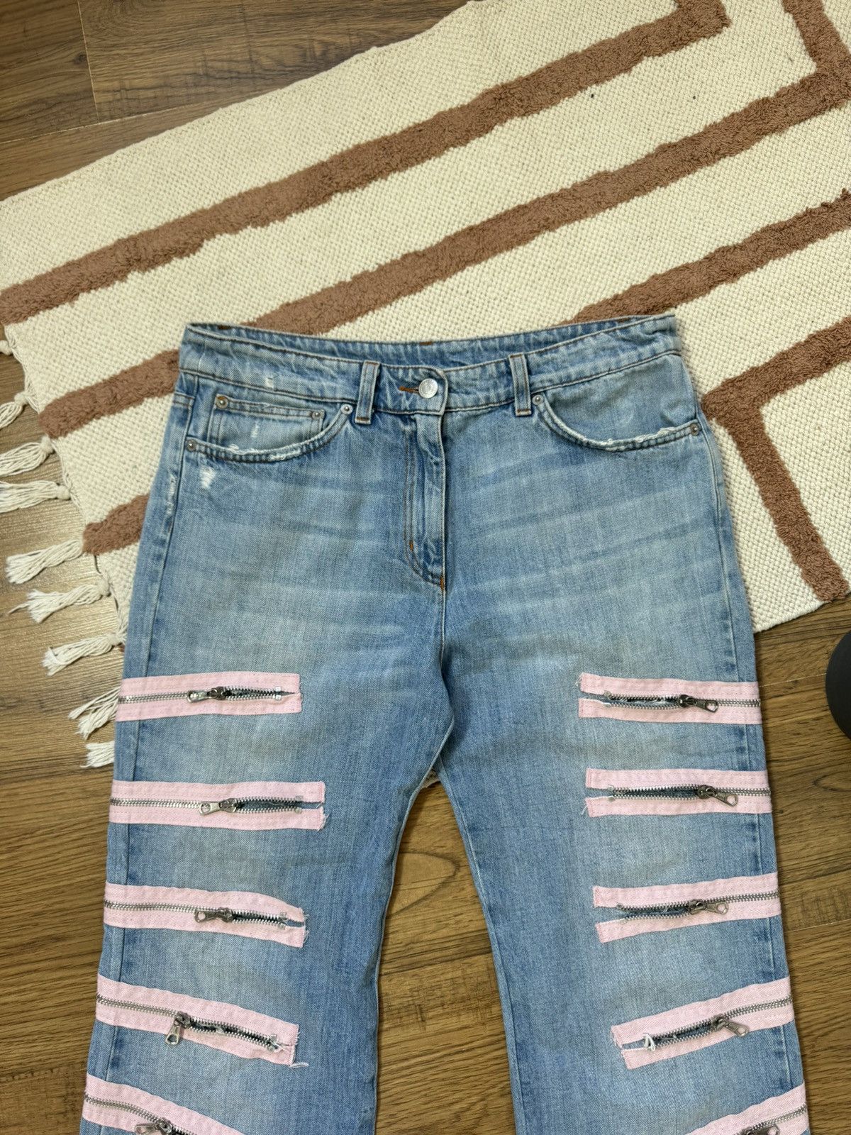 Iceberg VINTAGE ICEBERG OPIUM STYLE ZIPPER DENIM PANTS Size US 28 / EU 44 - 5 Thumbnail