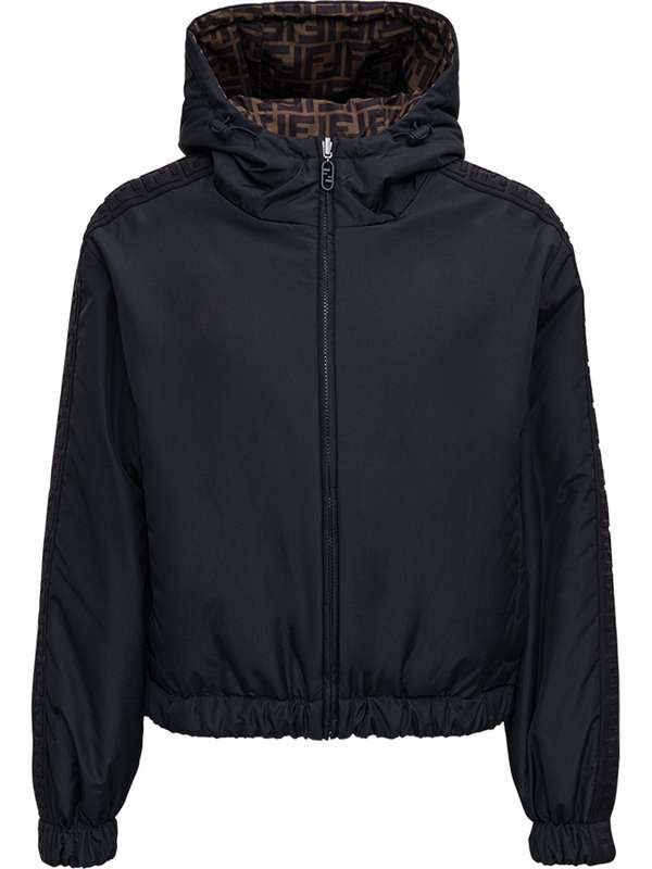Fendi o1s1wg110925 Windbreaker in Black Size S / US 4 / IT 40 - 1 Thumbnail