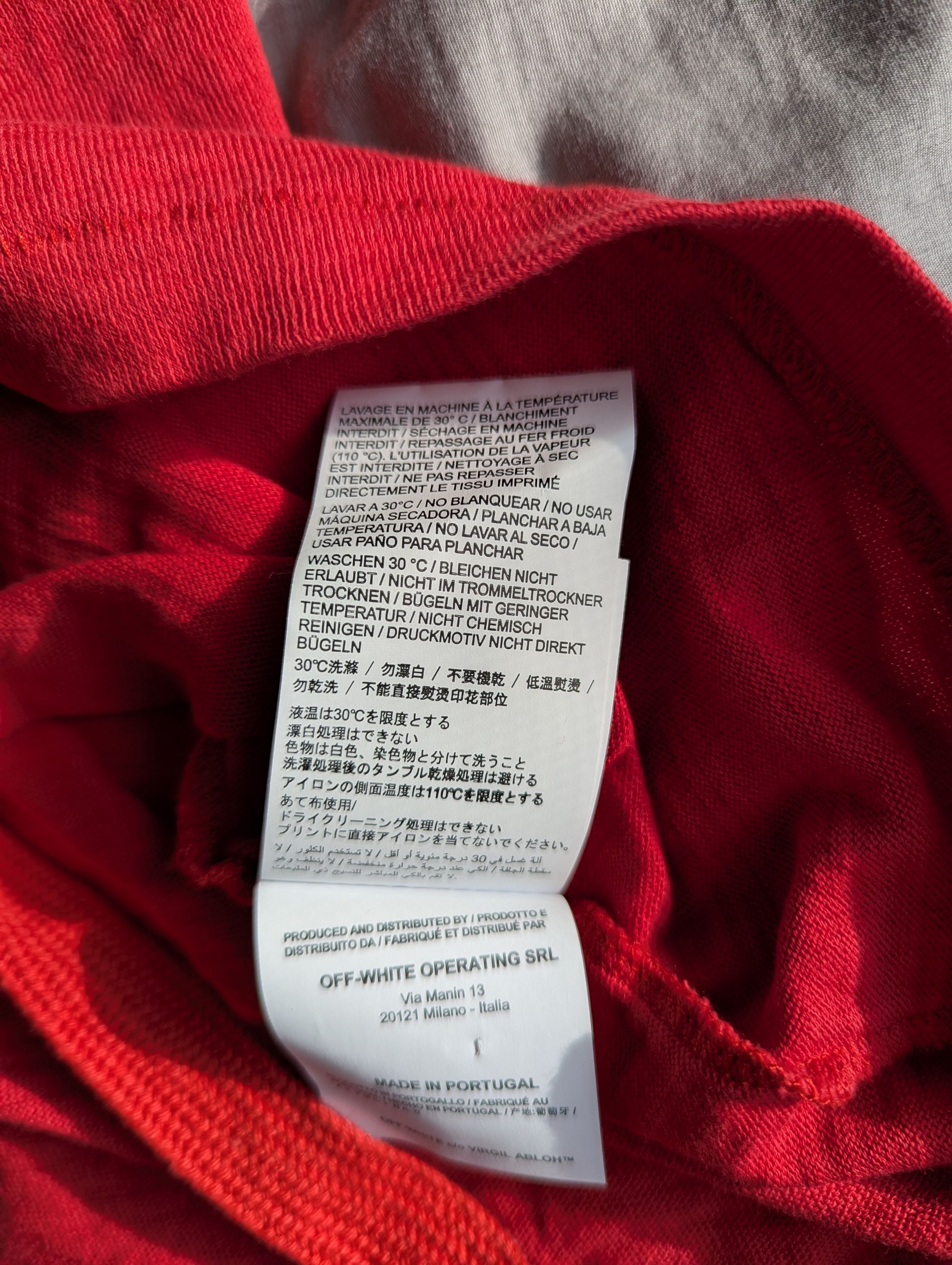 Off-White OFF-WHITE Red Mona Lisa Tee Size US M / EU 48-50 / 2 - 11 Thumbnail
