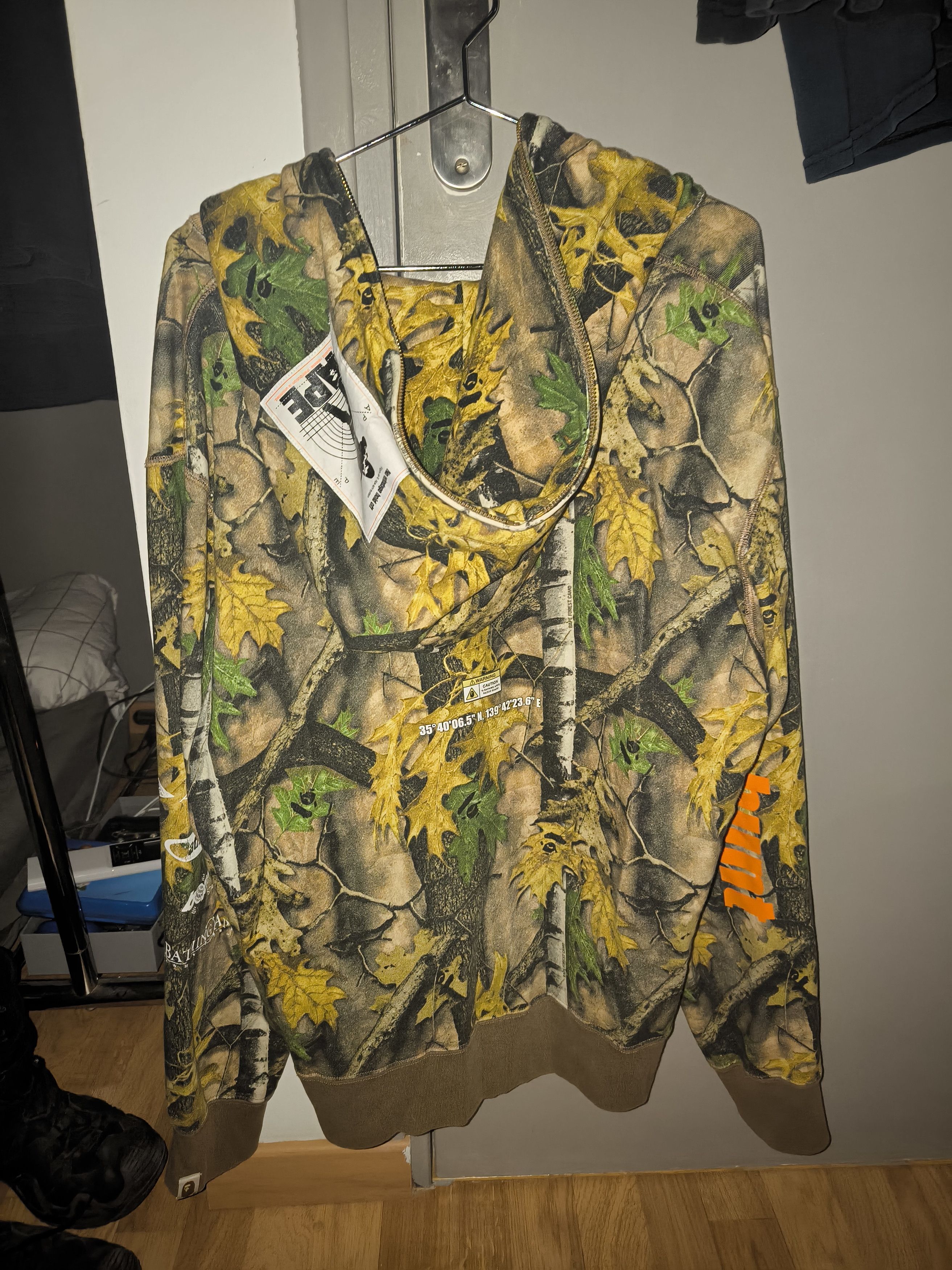 Bape Forest Camo Wide Full-Zip Hoodie Size US L / EU 52-54 / 3 - 2 Thumbnail