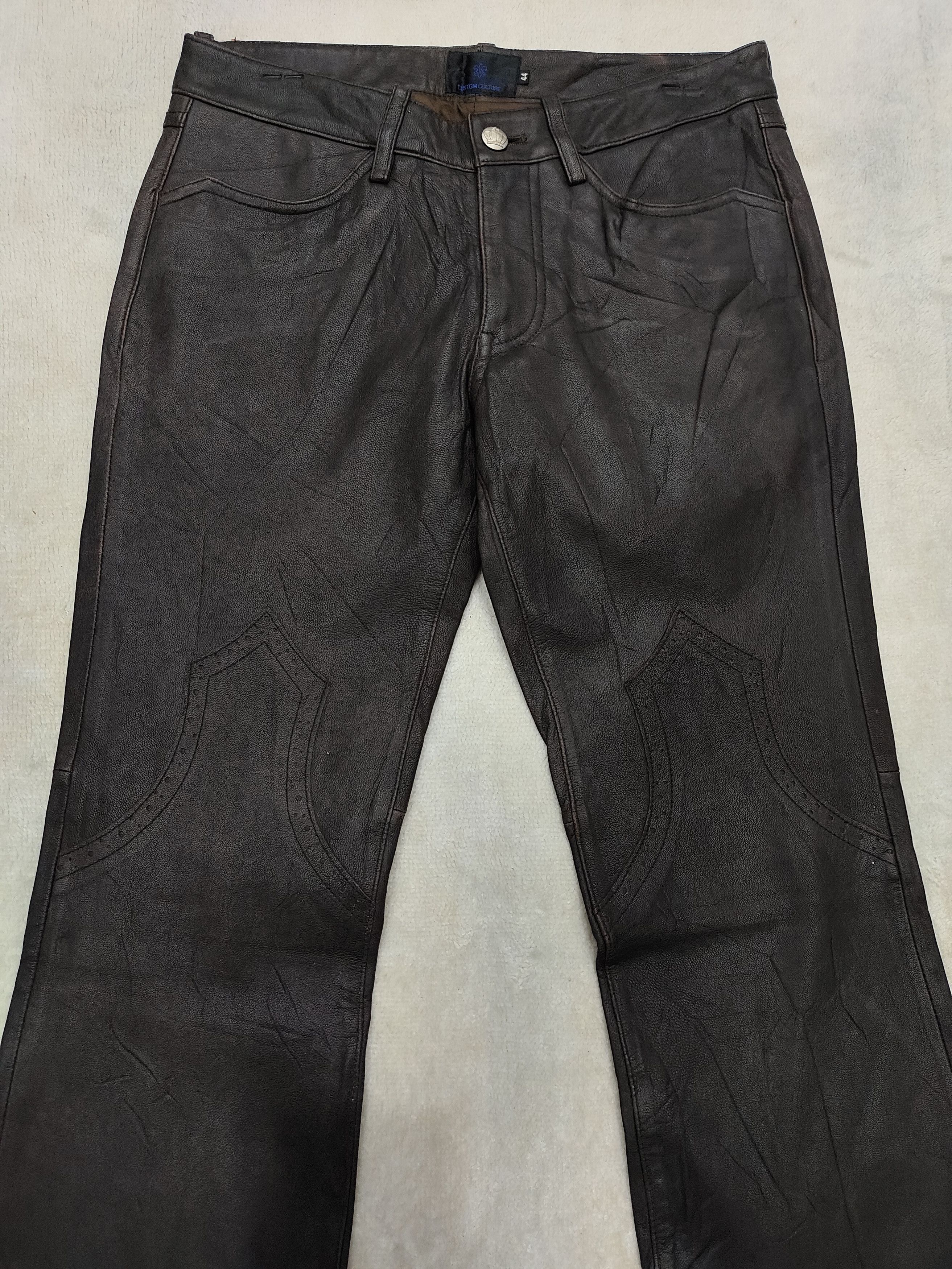 Seditionaries SICK🔥Costome Culture 🔥 Goat Skin Leather Pants Size US 30 / EU 46 - 2 Thumbnail