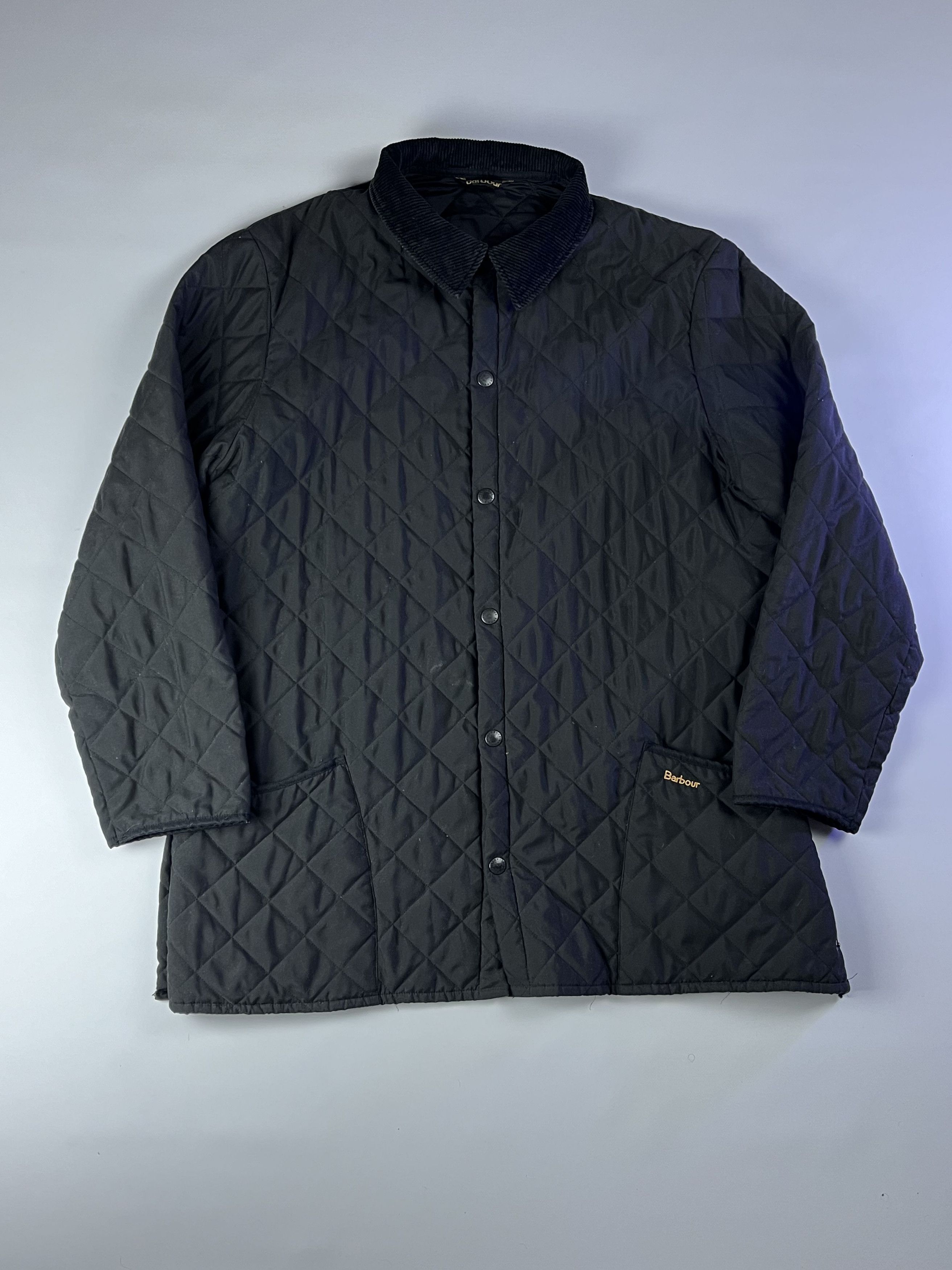 Barbour × Vintage 90s Vintage Barbour Quilted Jacket Size US XL / EU 56 / 4 - 1 Thumbnail