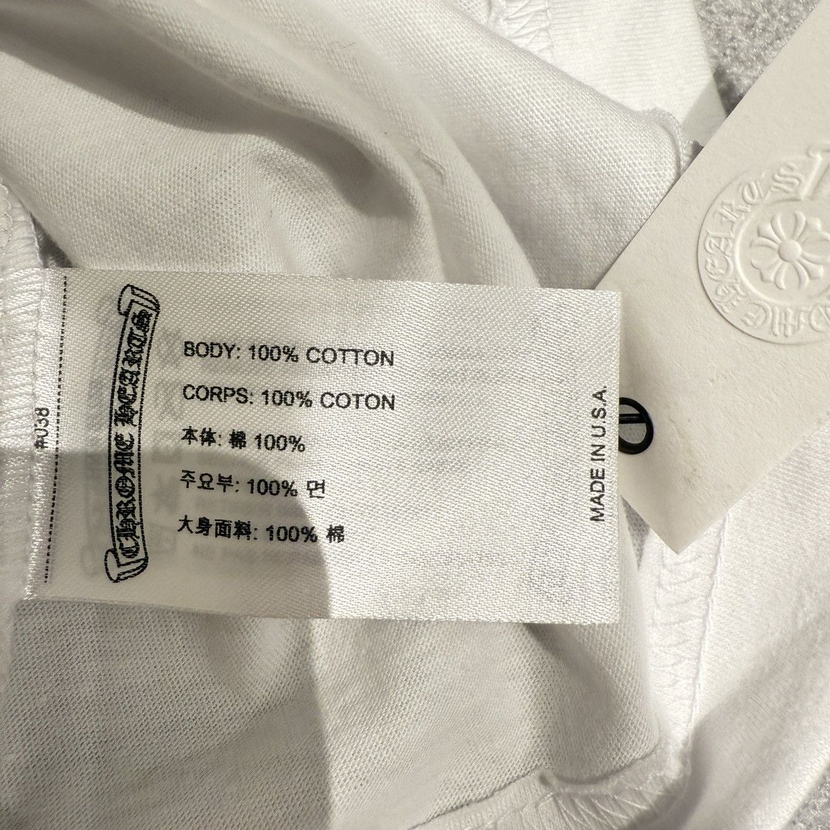 Chrome Hearts Chrome Hearts Blue Print Black Neck Logo Tee Size US XL / EU 56 / 4 - 8 Thumbnail