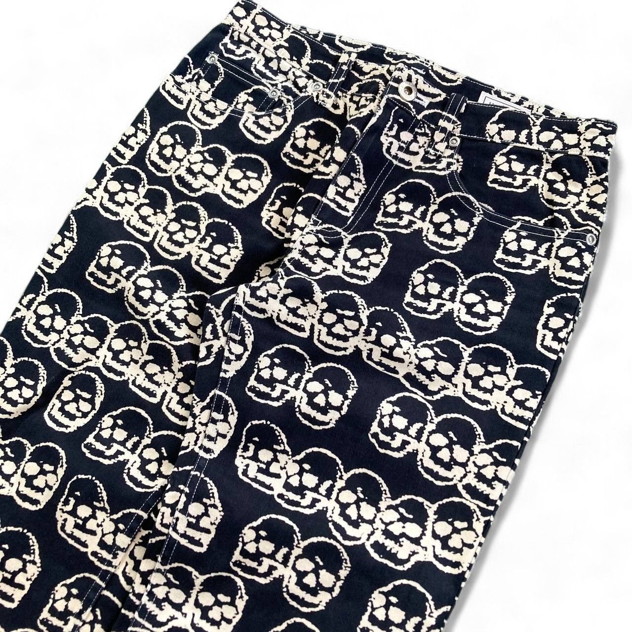 Hysteric Glamour 1998 AOP Skulls Pants Size 28" / US 6 / IT 42 - 3 Thumbnail